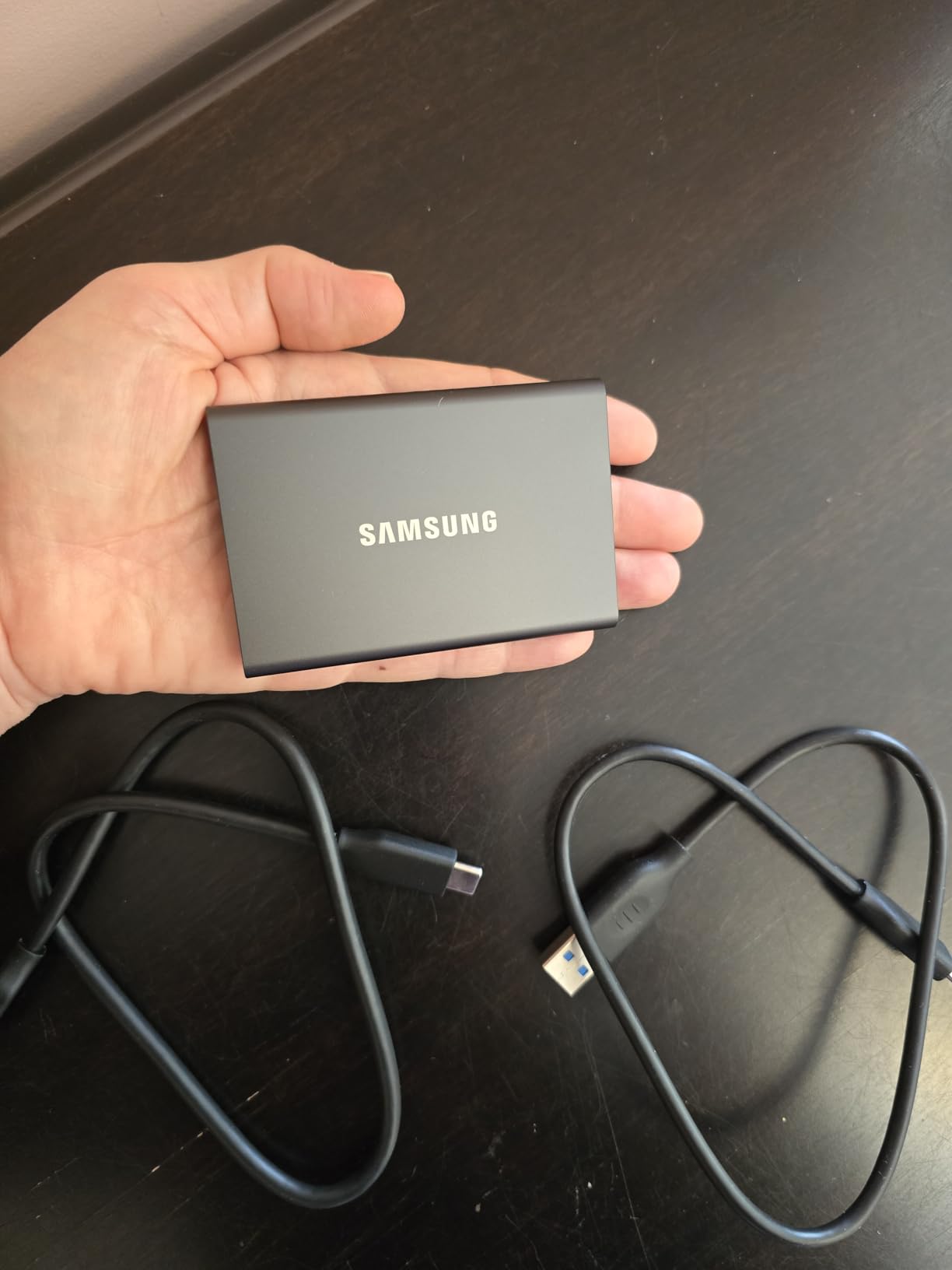 SAMSUNG T7 Portable SSD, 1TB External Solid State Drive, Speeds Up to 1,050MB/s, USB 3.2 Gen 2 customer photo 1