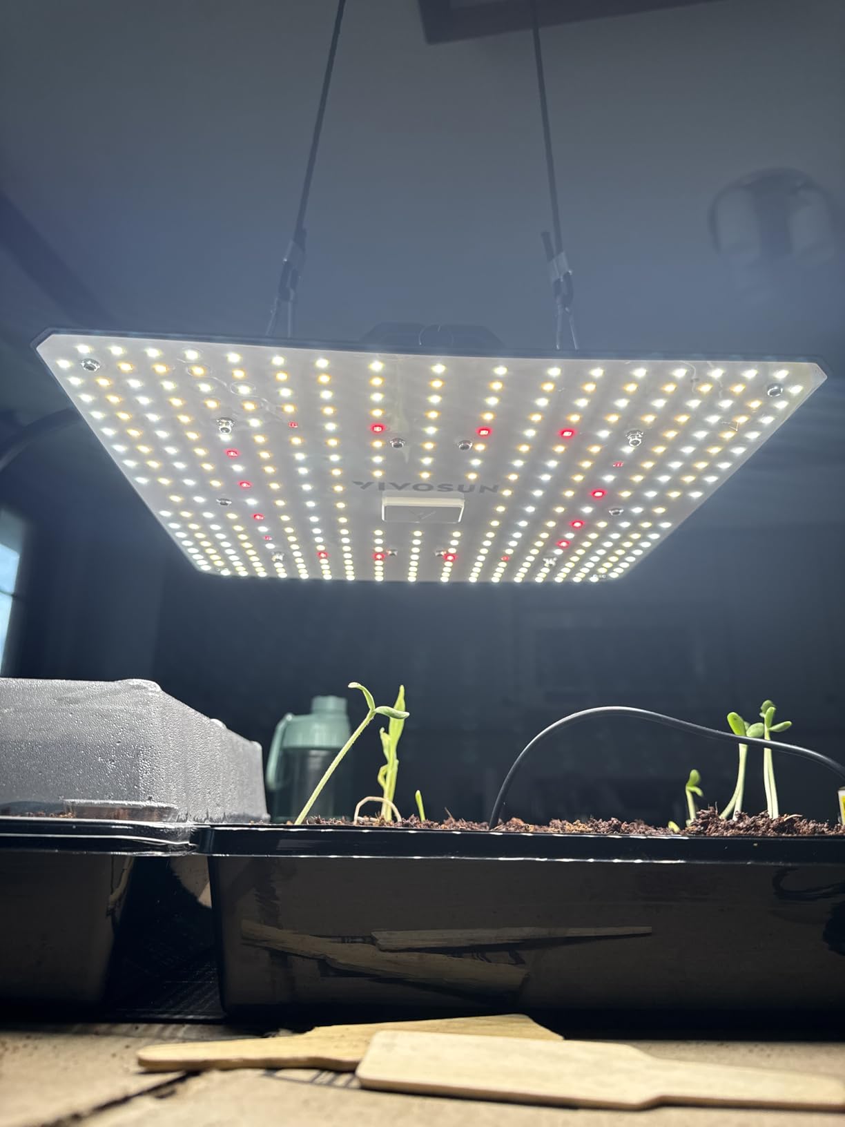 VIVOSUN LumaLight 100W LED Grow Light, Full Spectrum Plant Light, Smart Dimmable & High PPFD for Indoor Plants Seedling Vegetables Bloom, Fits 2x2/2x4 Grow Tents customer photo 2