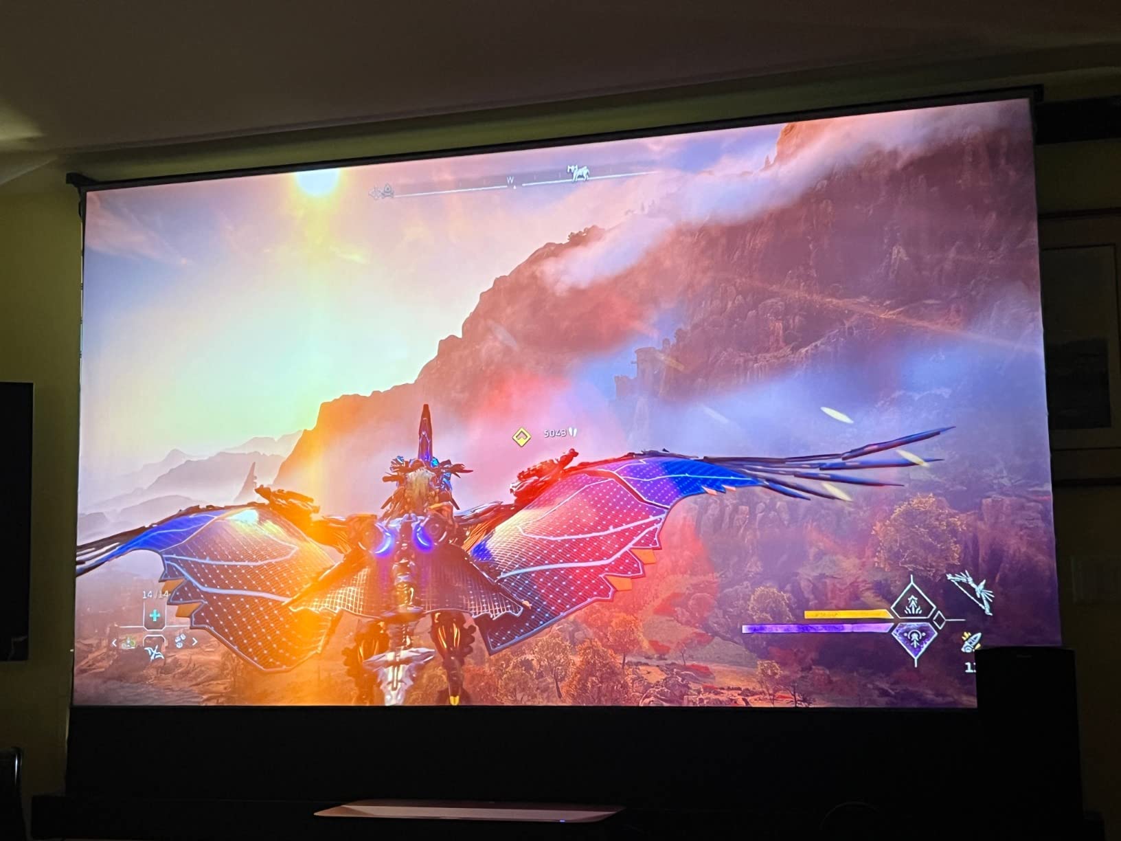 VIVIDSTORM Motorized Floor Rising UST ALR Projector Screen for Home Theater, Tensioned Wrinkle-Free Surface, Smart App and Voice Control, No Wall Mount Needed, VSDSTUST120H customer photo 2