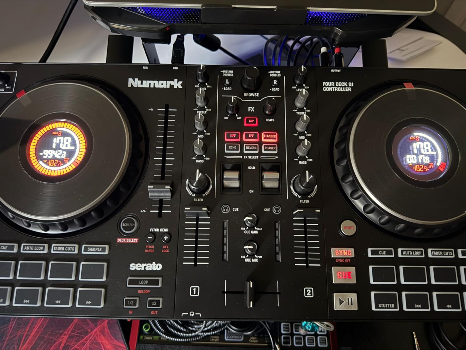Numark Mixtrack Platinum FX Serato DJ Controller with Jog Wheel Displays, 4 Decks customer photo 2