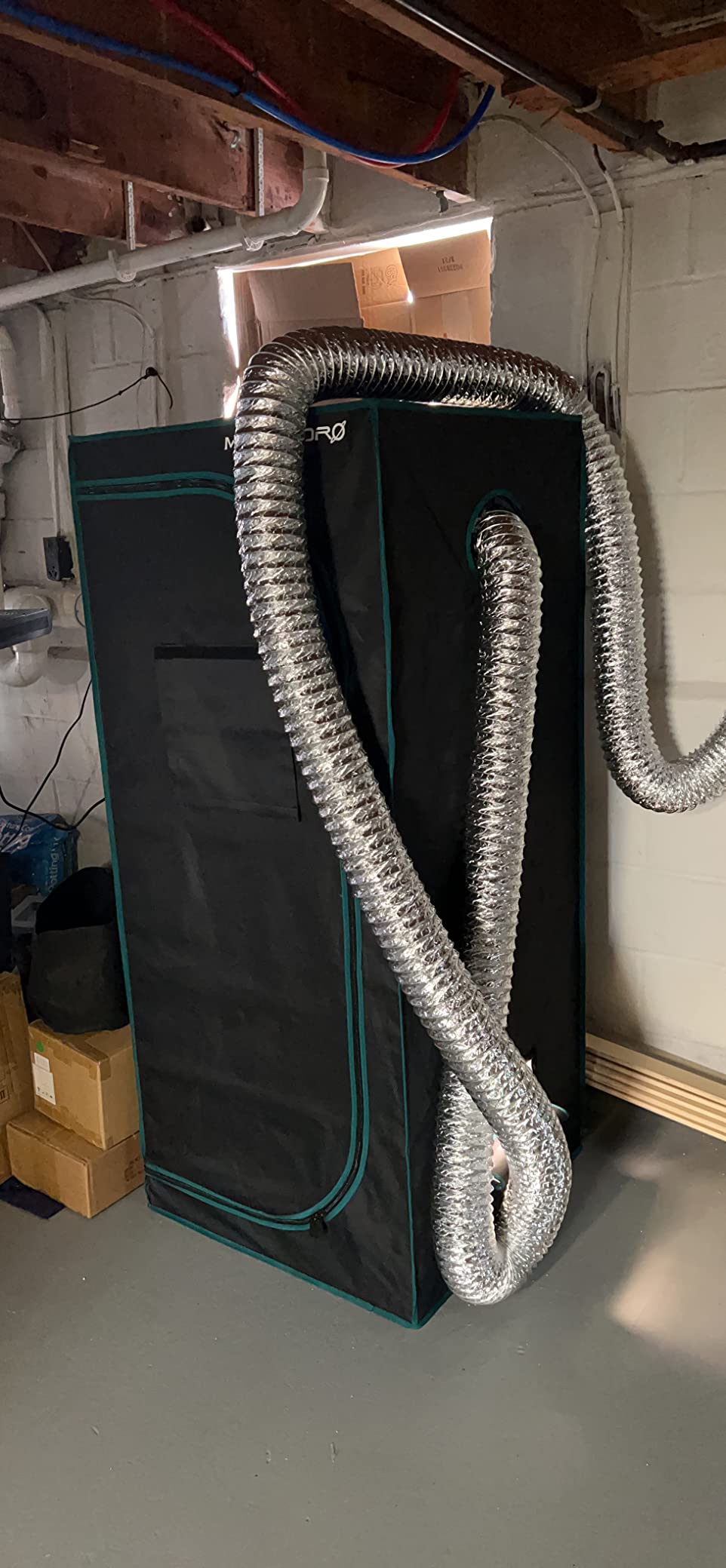 MARS HYDRO 3x3 Smart Grow Tent Kit with TS1000 with iControl Controller, 150W Full Spectrum Grow Light 4