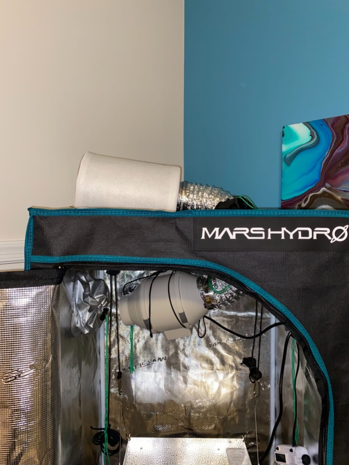 MARS HYDRO 2x2ft Grow Tent Kit with TS600 100W Full Spectrum LED Grow Light | with 24