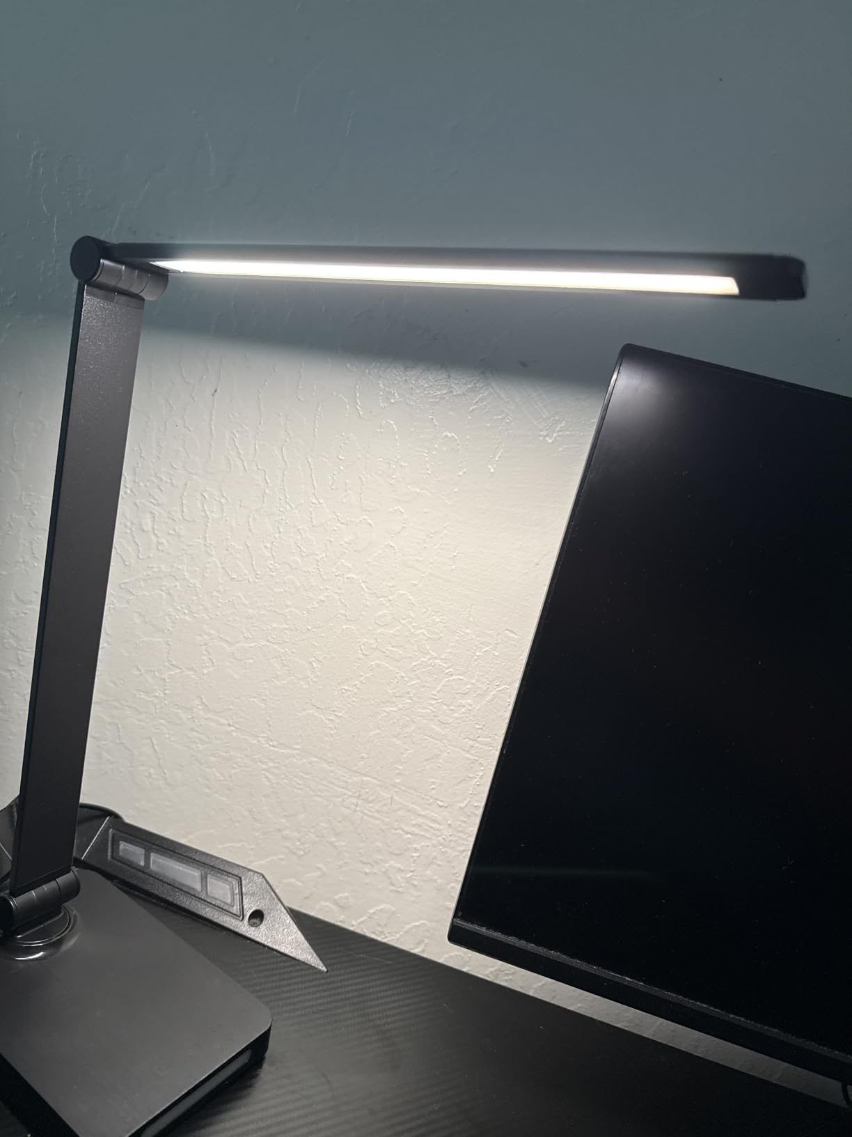LED Desk Lamp with USB Ports, Touch Desk Lamps for Home Office with 5 Modes | 3 Brightness Desk Light with Small Night Light, Reading Lamp Table Lamp for Bedroom Bedside Study Black (with adapter) customer photo 2