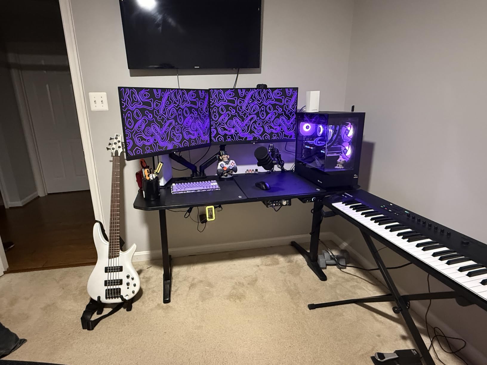 VIVO Under Desk 17 inch Cable Management Tray, Power Strip Holder, Cord Organizer, Wire Tamer for Office and Home, Black, DESK-AC06-1C customer photo 1