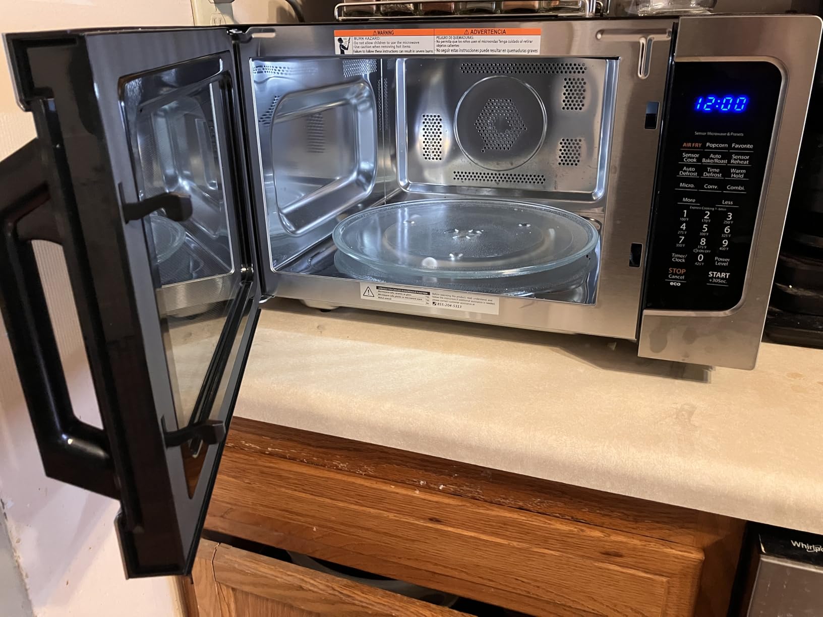 TOSHIBA 4-in-1 Microwave Oven with Air Fryer Combo, 1.5 Cu.Ft, 1000W | Smart Sensor, Convection, Mute Function, Position Memory Turntable, Countertop Use, Silver customer photo 1