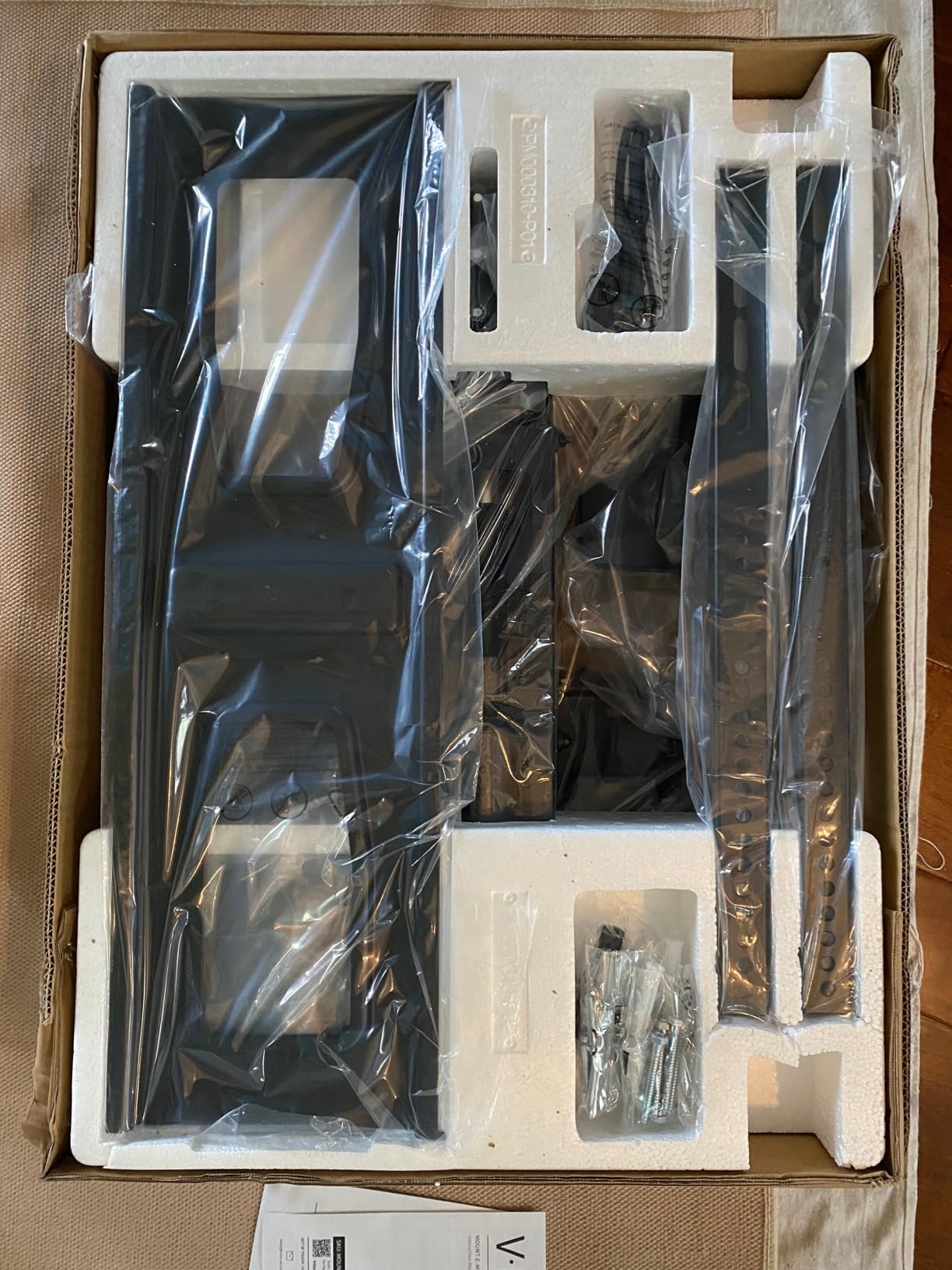 VIVO Motorized Pull Down Above Fireplace TV Mount, MOUNT-E-M070R, Height Adjustable Over Mantel Bracket, 32-70 Inch Screens, 88 lbs customer photo 1