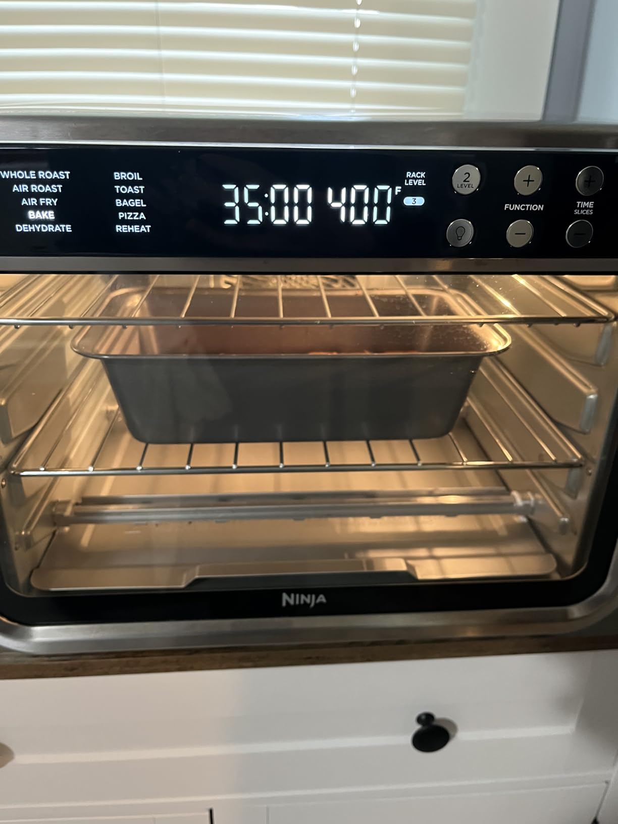 Ninja Foodi XL Pro Air Fry Oven, 10-in-1, Stainless Steel, DT201 | Fits 5 lb chicken, Air fry, roast, bake, broil, toast, dehydrate, reheat, pizza, 1800W customer photo 1