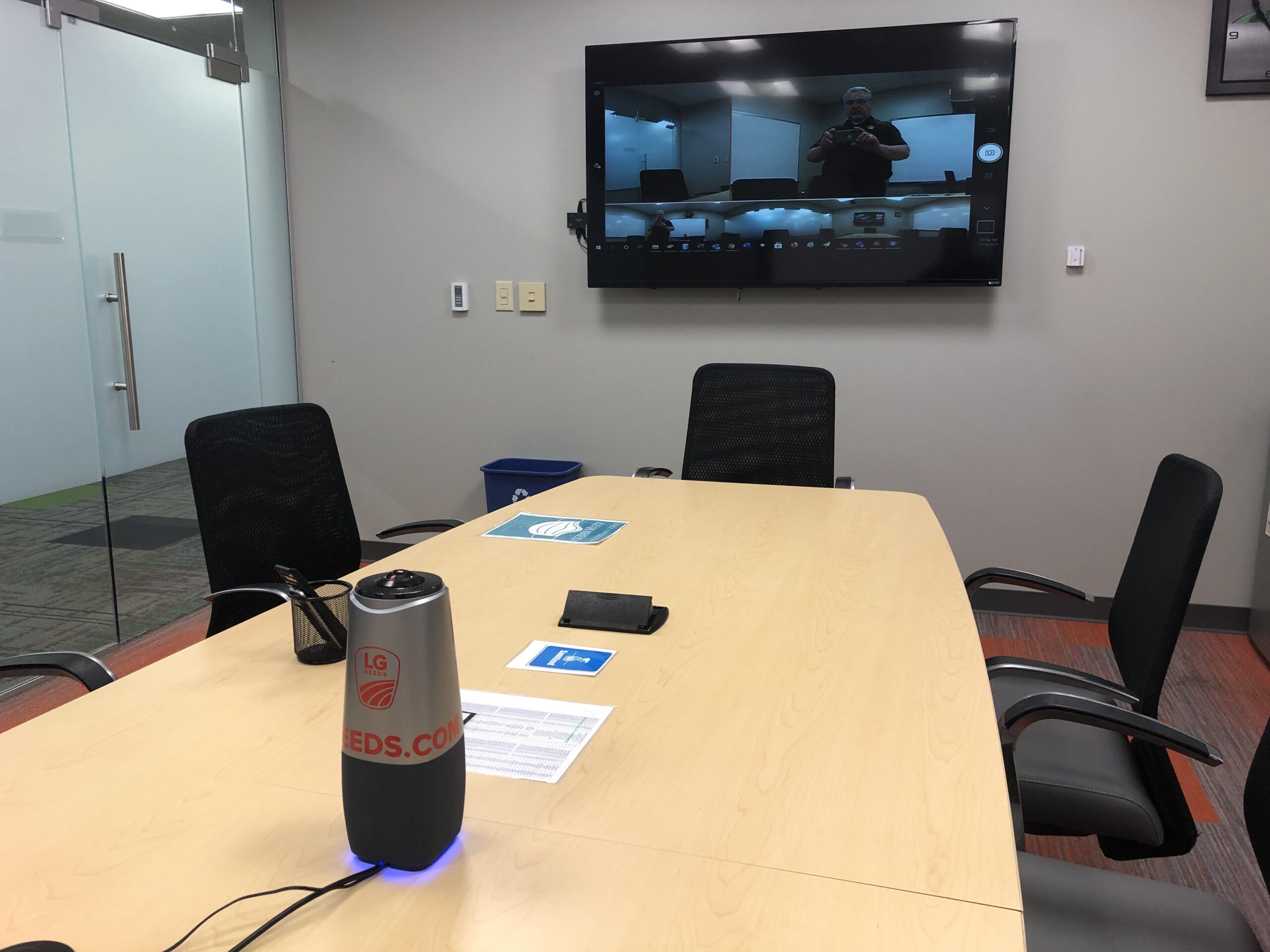 COOLPO Camera 360, 4K Smart Video Conference Room Camera and Microphone, AI Driven Speaker Tracking, Noise Cancellation, AI Huddle Pana customer photo 2