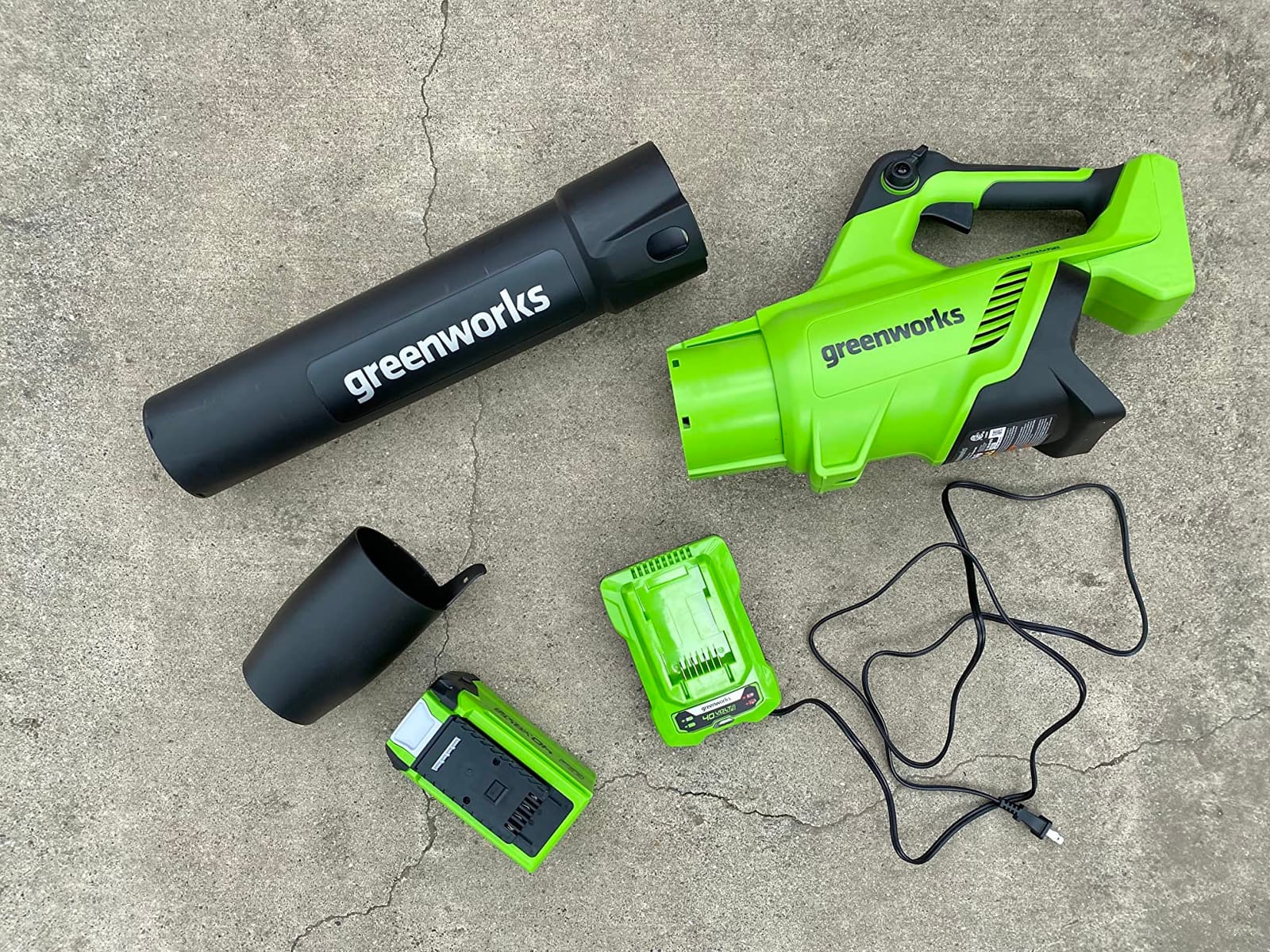 Greenworks 40V Cordless Leaf Blower, 500 CFM, 2.5 Ah Battery and Charger customer photo 1