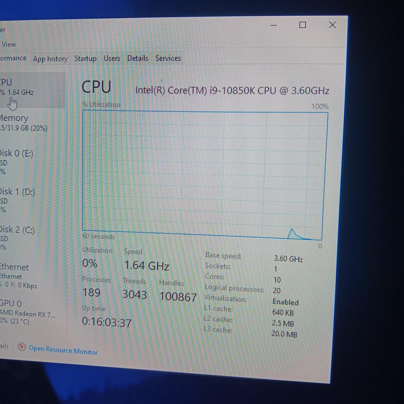 Intel Core i9-10850K Desktop Processor 10 Cores up to 5.2 GHz Unlocked LGA1200 (Intel 400 Series chipset) 125W customer photo 2