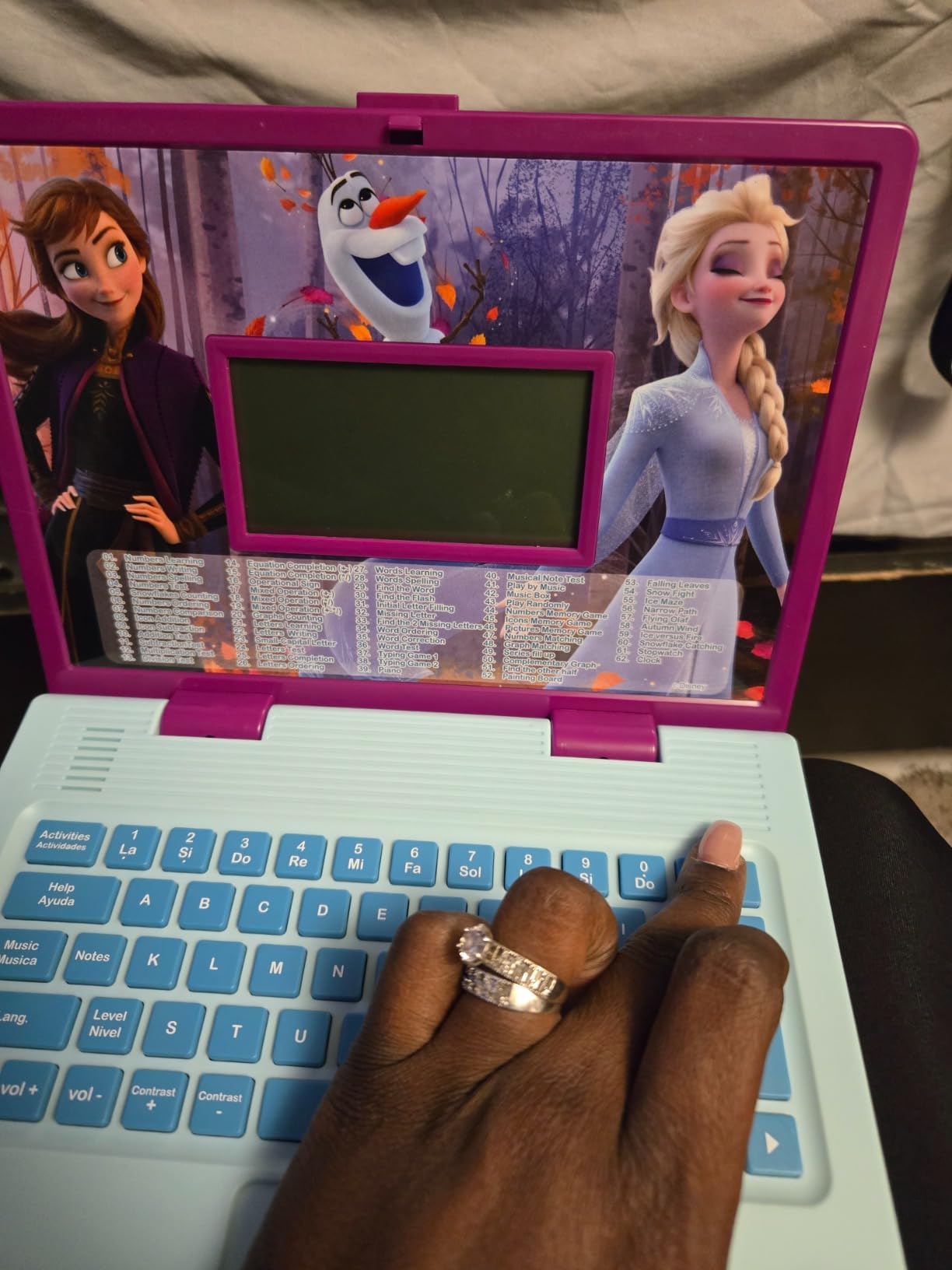 Lexibook, Frozen Educational Laptop for Kids, JC598FZi2 customer photo 2