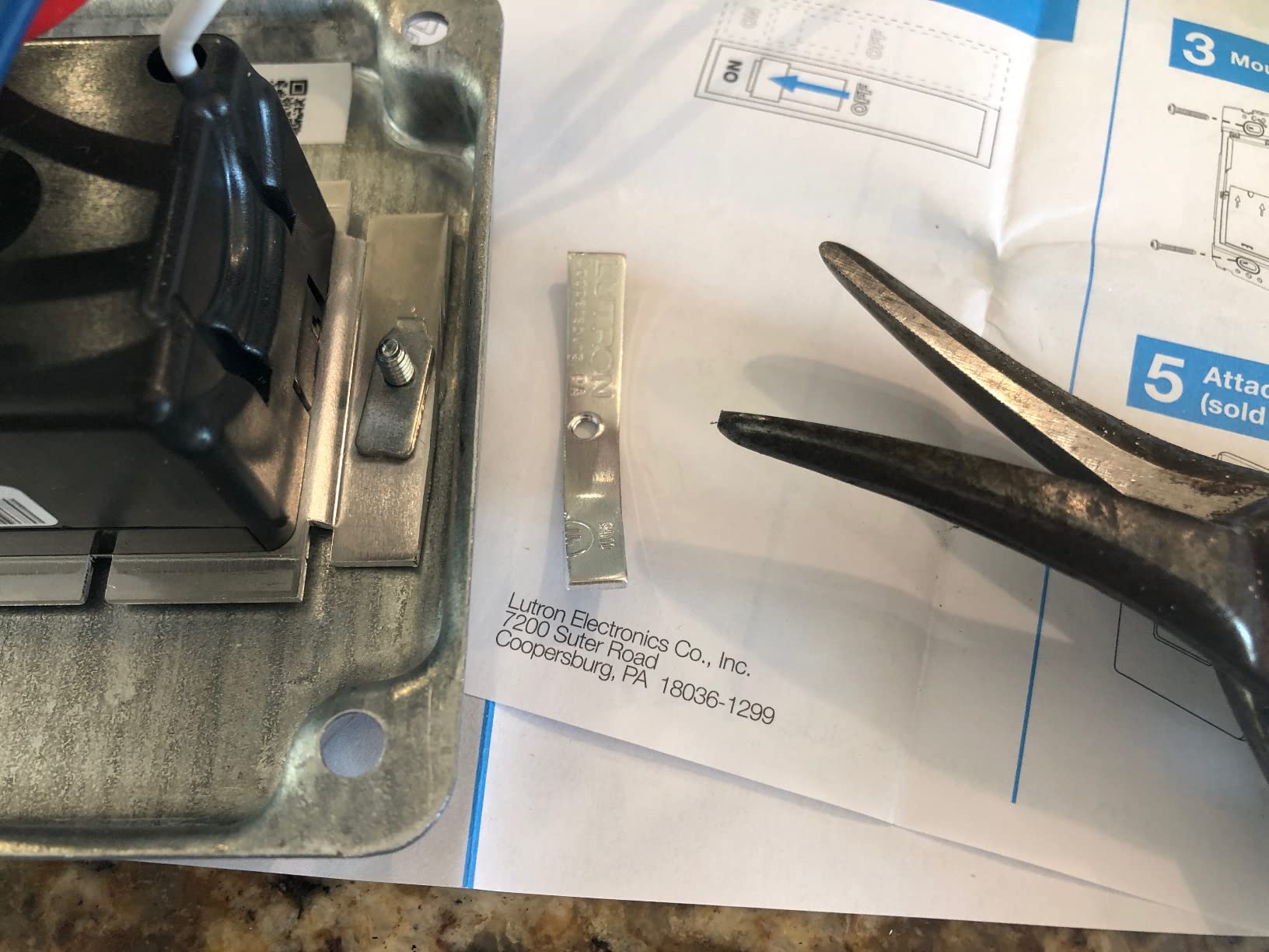 Lutron Caseta 3-Way Smart Switch Kit; Switch, Wireless Remote & More | Wireless 3-way kit allows you to add a second switch anywhere without running wire. For lighting and fans P-PKG1WS-WH, White customer photo 2