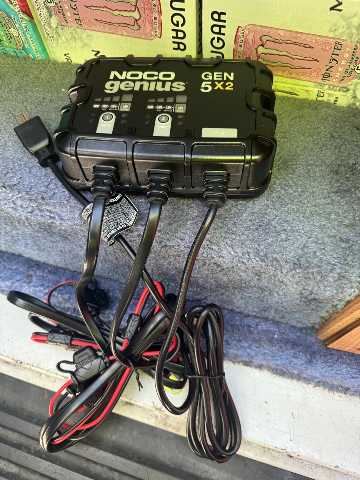 NOCO Genius GEN5X2: 2-Bank, 10A Onboard Battery Charger - 5A Per Bank, 12V Waterproof Marine Charger customer photo 1