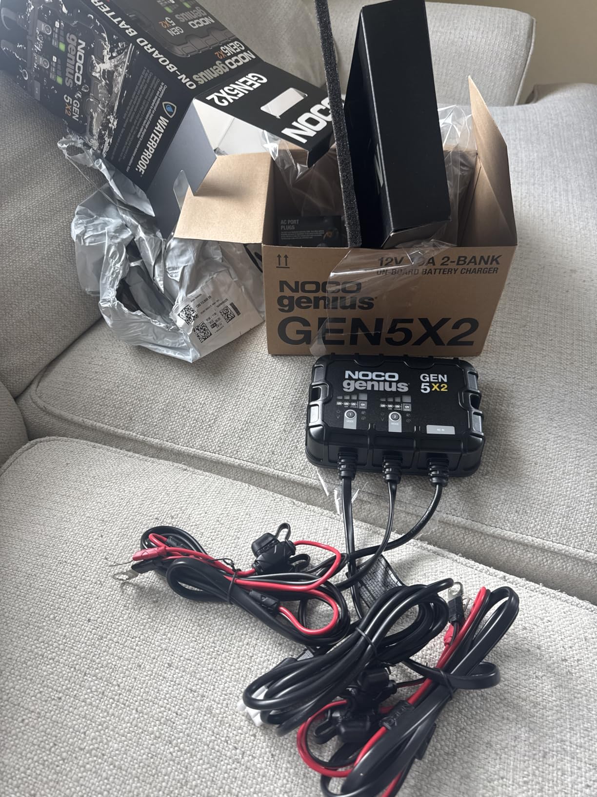 NOCO Genius GEN5X2: 2-Bank, 10A Onboard Battery Charger - 5A Per Bank, 12V Waterproof Marine Charger customer photo 2