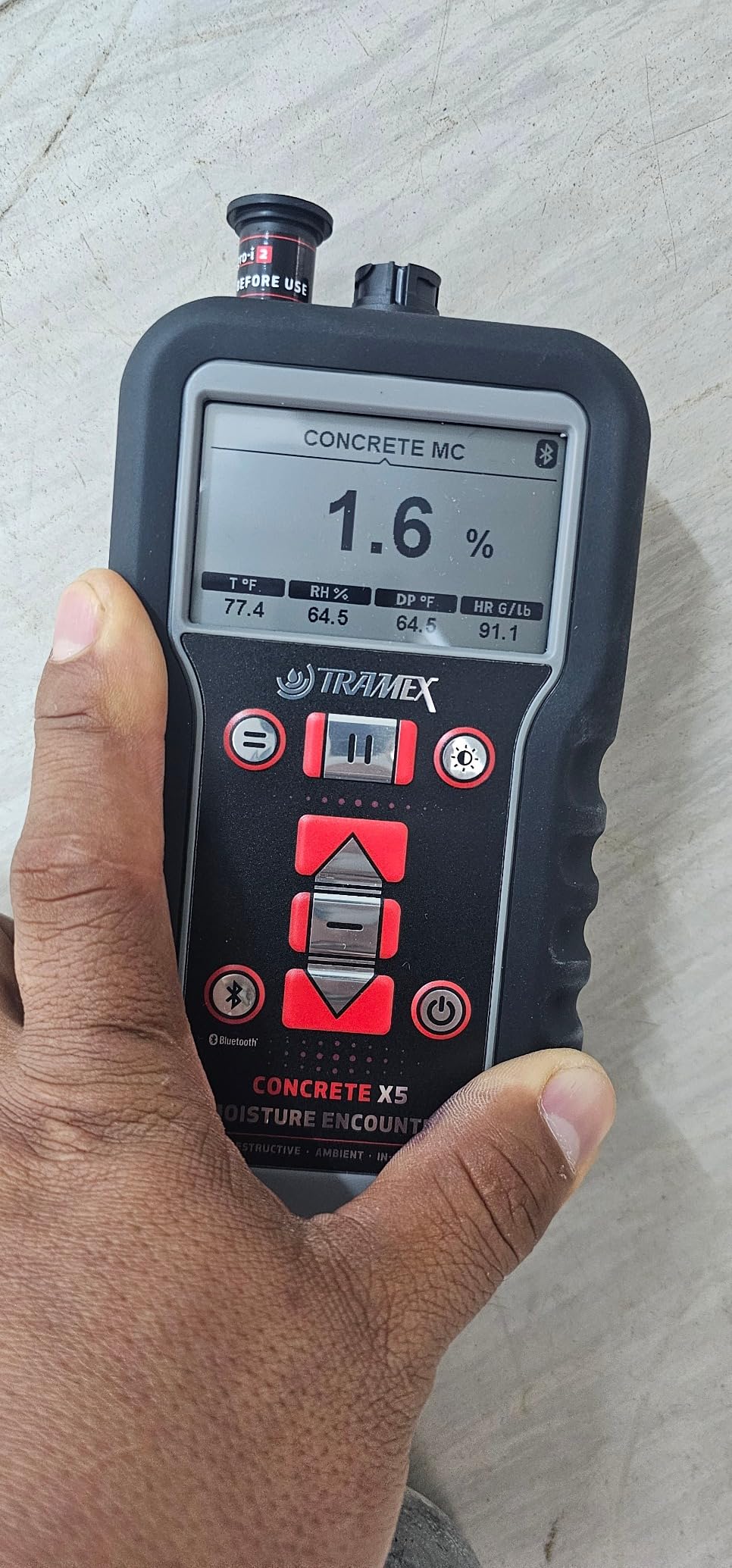 Tramex Concrete Moisture Encounter CMEX5 | Meter for Measuring Moisture Content & Relative Humidity in Concrete, Wood & Building Materials customer photo 1
