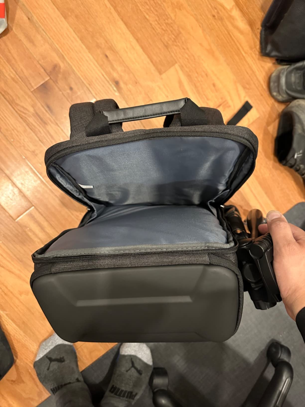 MOSISO Camera Backpack, DSLR/SLR/Mirrorless Photography Camera Bag | Waterproof Front Hard Shell & 17.3 inch Laptop Compartment & Tripod Holder & Rain Cover Compatible with Canon/Nikon/Sony, Space Gray customer photo 1