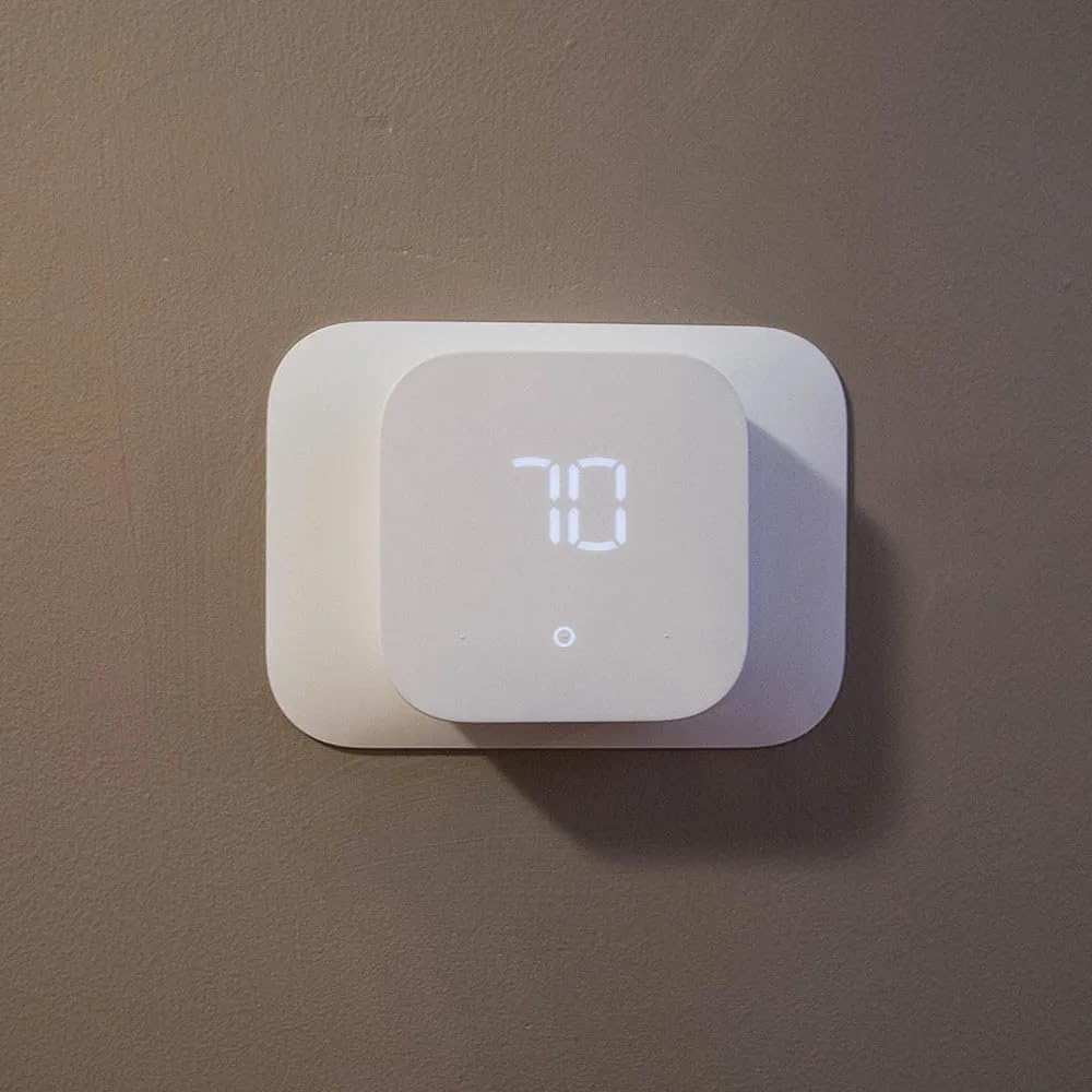 Amazon Smart Thermostat, Save money and energy, Works with Alexa and Ring, C-wire required customer photo 2