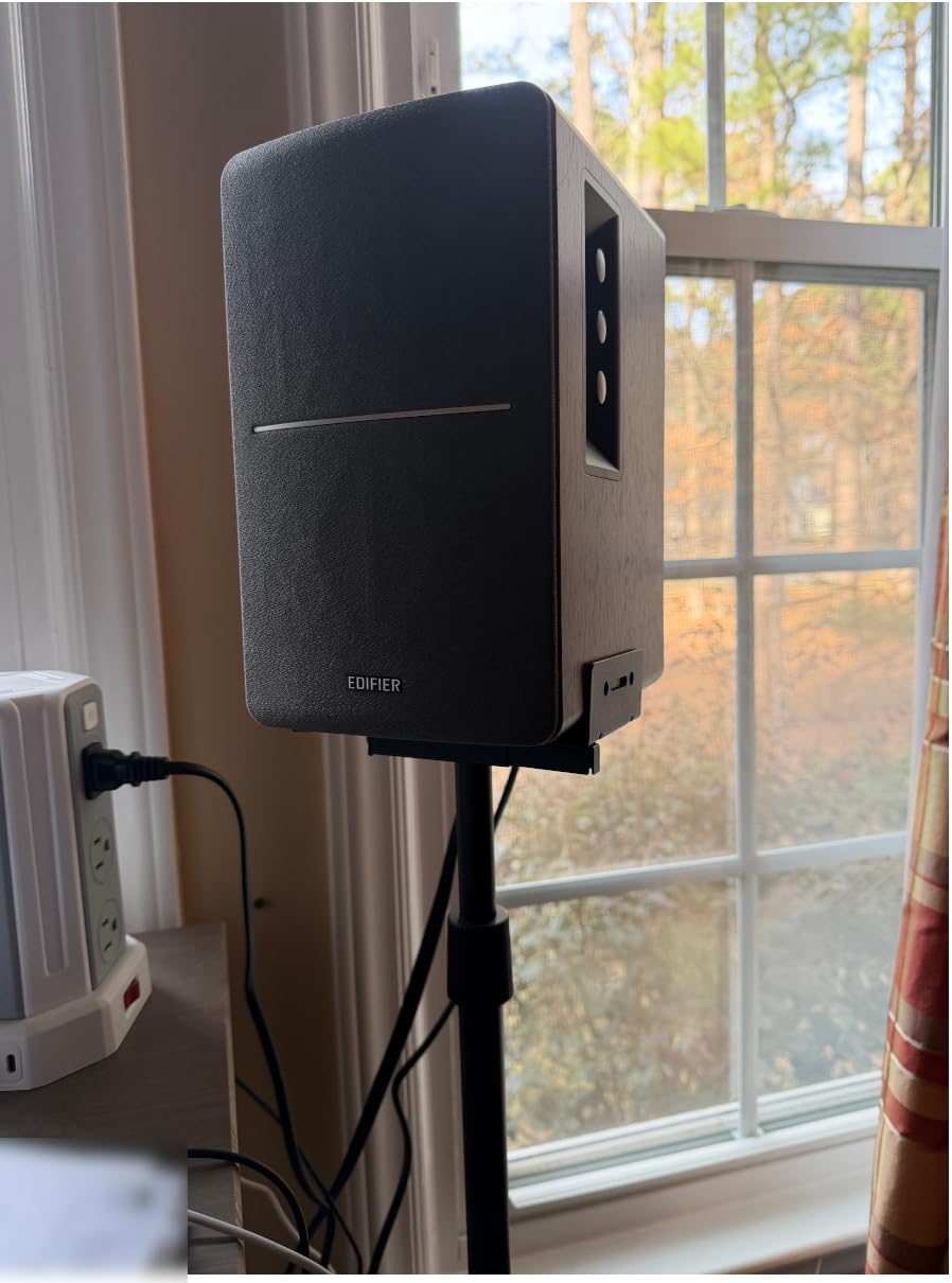 PERLESMITH Universal Speaker Stands for Surround Sound - Height Adjustable Extend 33.3