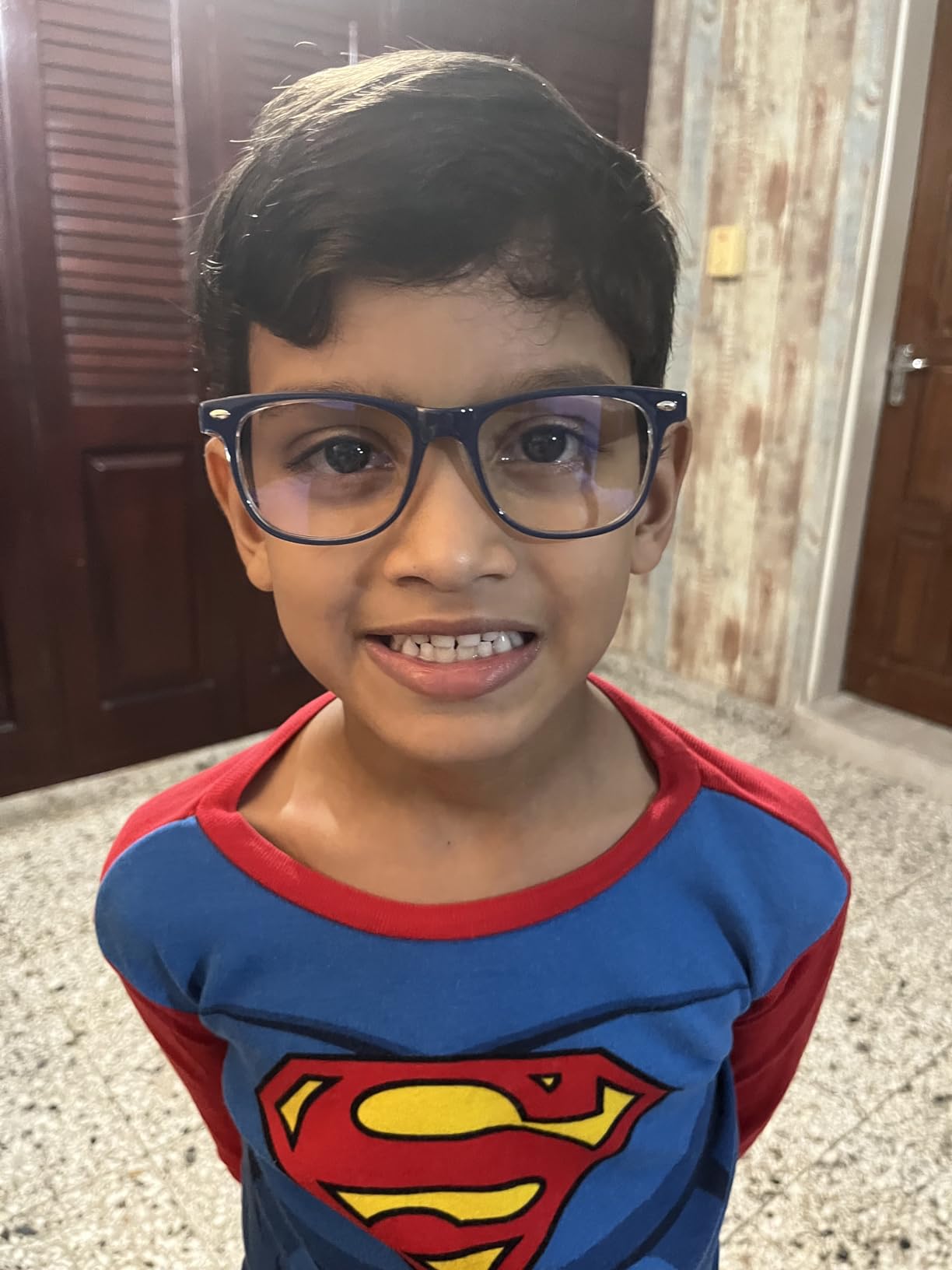Blue Light Glasses for Kids Computer Blue Light Blocking Glasses for Boys and Girls Age 3-12 Anti Eyestrain customer photo 1