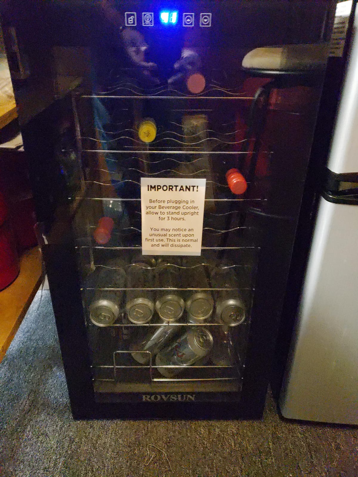 ROVSUN 28 Bottle Wine Fridge, Freestanding Compressor Wine Cooler Refrigerator, Beverage Wine Chiller with Digital Temperature Control & Double-layer Glass Door for Red White Wine, Champagne, Beer customer photo 1