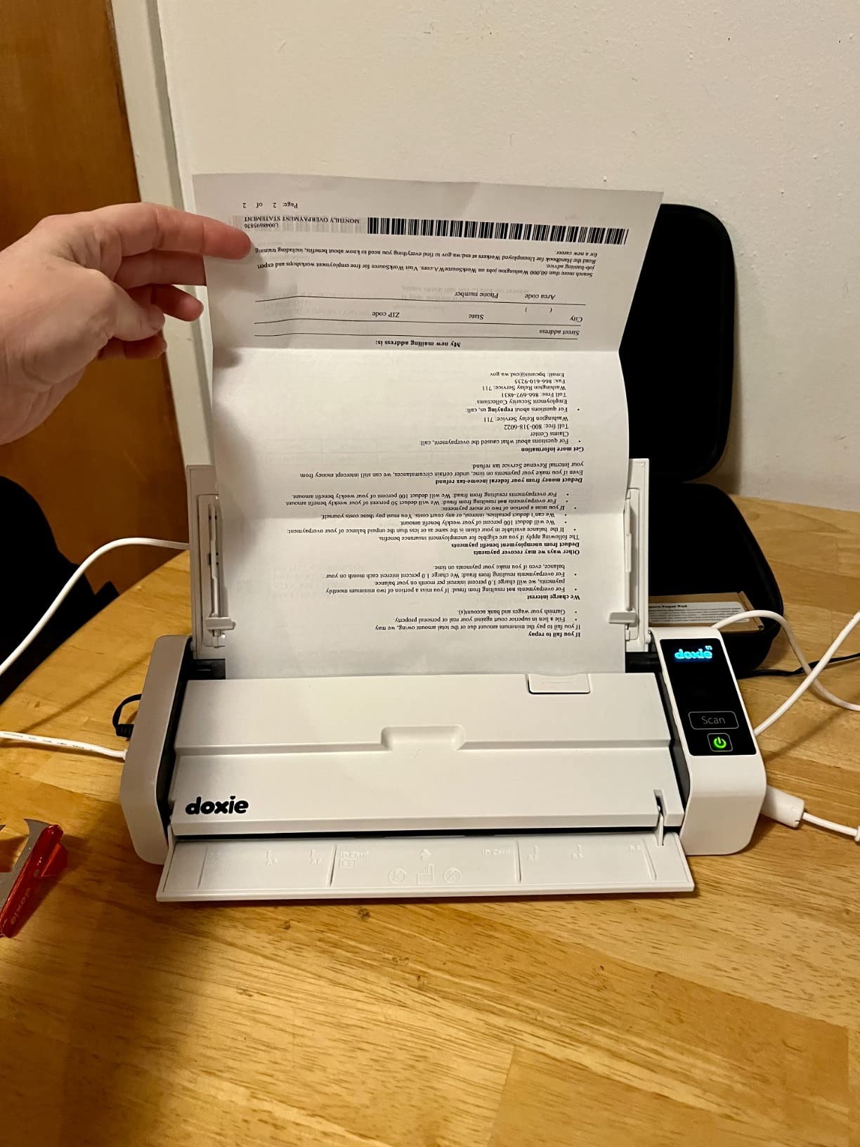 Doxie Pro - Duplex Document Scanner and Receipt Scanner for Home and Office with Amazing Software for Mac and PC customer photo 1