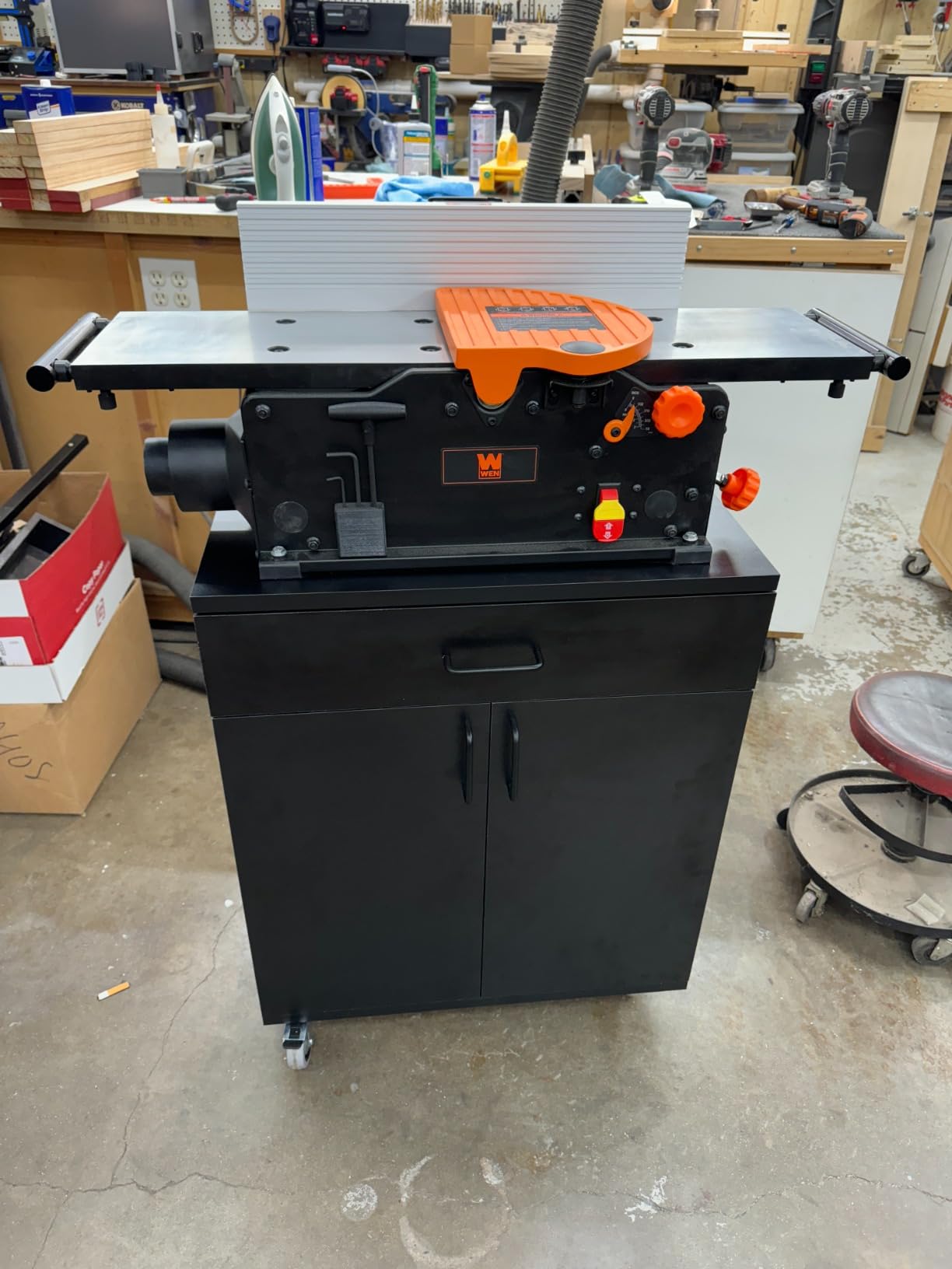 WEN JT833H 10-Amp 8-Inch Spiral Benchtop Jointer with Extendable Table customer photo 2