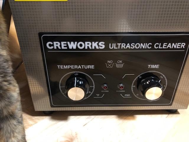 CREWORKS 10L Ultrasonic Washing Machine - 240W Parts Cleaner with Knobs | 2.6 gal Stainless Tank with Drain & Basket, 240W Ultrasonic 300W Heater, Dual Knobs Control for Metal Auto Parts Engine customer photo 1