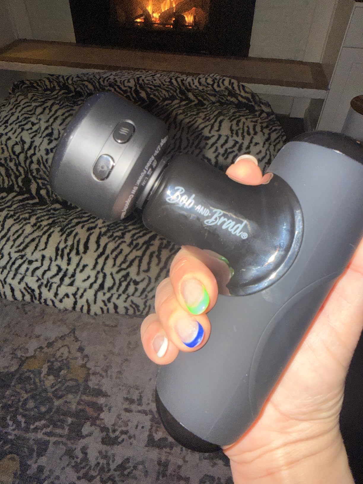 BOB AND BRAD Q2 Mini Massage Gun, Pocket-Sized Deep Tissue Massager Gun, Portable Percussion Muscle Massager Gun, Ultra Small & Quiet Muscle Massage Gun for Muscle Recovery with Carry Case customer photo 1