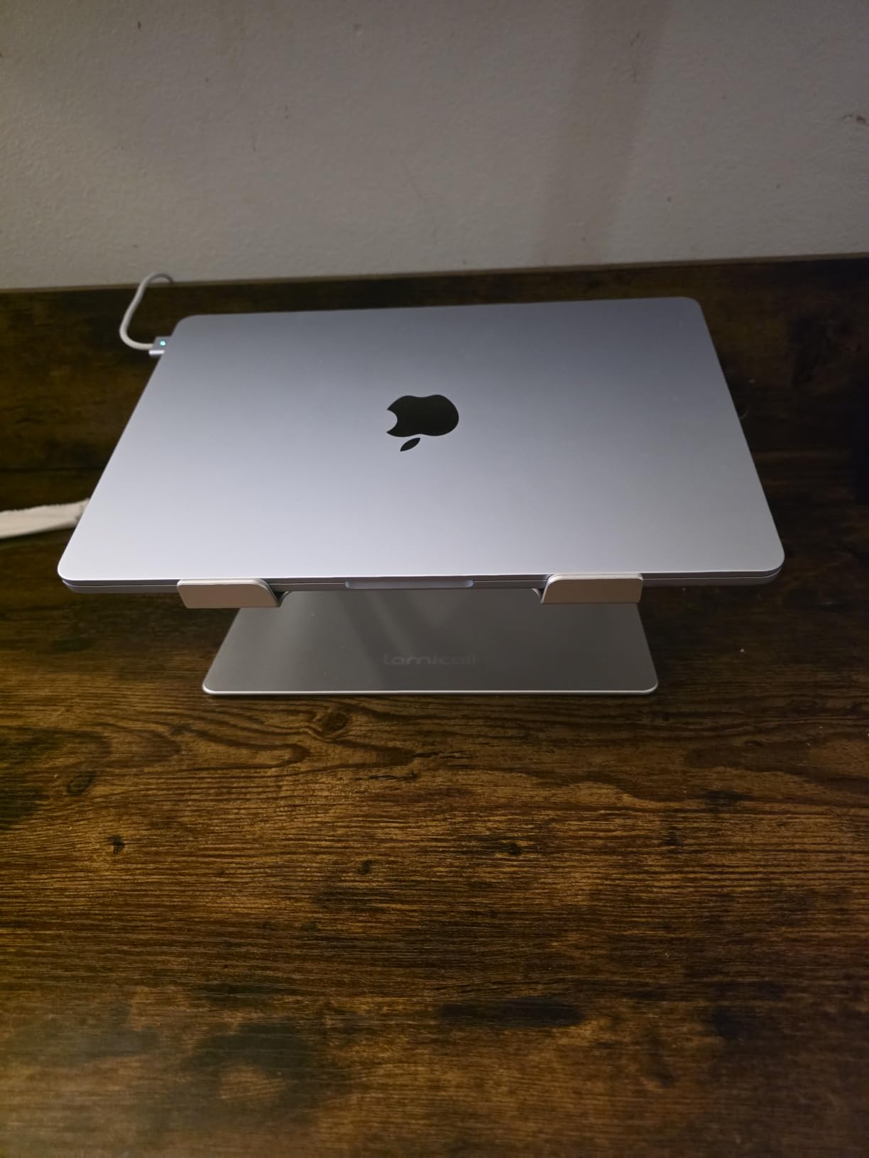 Lamicall Adjustable Laptop Stand, Portable Laptop Riser, Aluminum Laptop Stand for Desk Foldable, Ergonomic Computer Notebook Holder for MacBook Air Pro HP, Office Desk Accessories (10-17.3'')- Silver customer photo 2