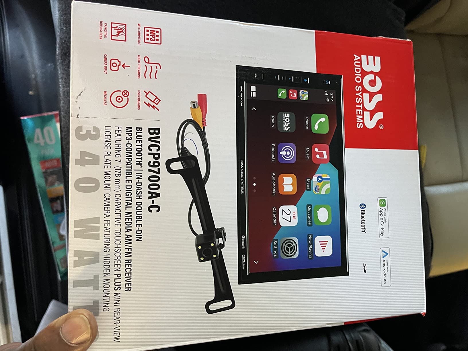 BOSS Audio Systems BVCP9700A-C Car Stereo System - Apple CarPlay, Android Auto, 7 Inch Double Din, Touchscreen, Bluetooth Audio and Calling Head Unit, Radio Receiver, No CD Player, Backup Camera customer photo 2