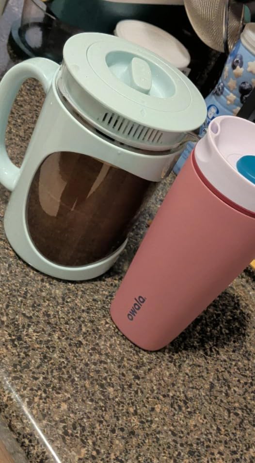 Primula Burke Deluxe Cold Brew Iced Coffee Maker, Comfort Grip Handle, Durable Glass Carafe, Removable Mesh Filter, Perfect 6 Cup Size, Dishwasher Safe, 1.6 qt, Aqua customer photo 1