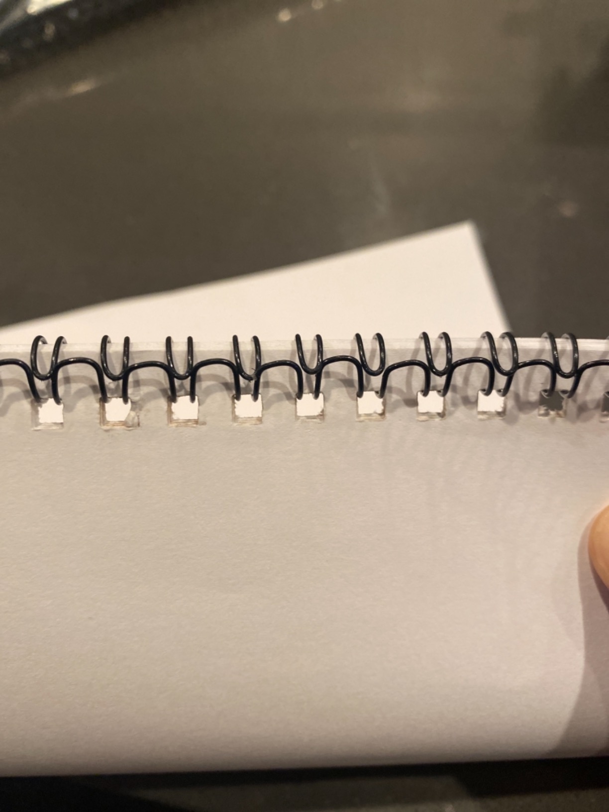 RAYSON TD1202 3:1 Wire Binding Machine, 12-Sheet Punch, 120-Sheet Capacity | 32 square holes for Letter-size sheets, with adjustable 3, 5, and 7 mm margins, a wire holder, and built-in wire closer. customer photo 2