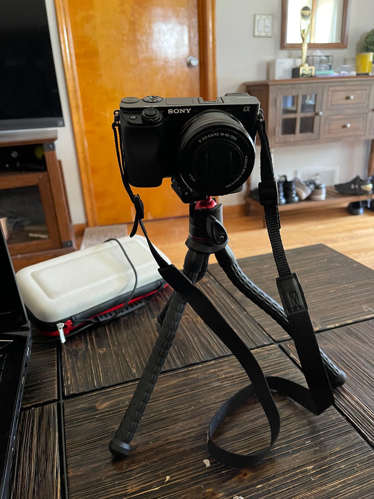 Portable Camera Tripod, Mini Flexible Stand for Phone with Cold Shoe Phone Mount for iPhone iPhone 17 16 15 14 Pro Max XS Max X Canon Nikon Sony DJ Pocket 3 Cameras Gopro Travel customer photo 1
