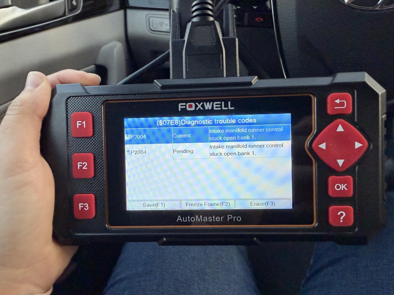 FOXWELL Car Scanner NT604 Elite OBD2 Scanner ABS SRS Transmission | Check Engine Code Reader for Cars and Trucks customer photo 1