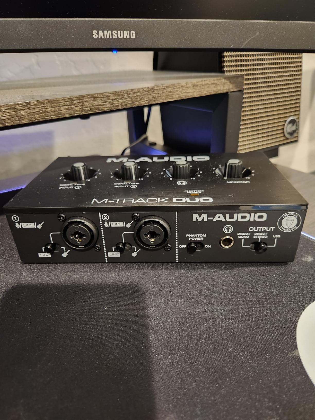 M-AUDIO M-Track Duo USB Audio Interface for Recording, Streaming and Podcasting with Dual XLR, Line and DI Inputs, plus a Software Suite Included customer photo 2