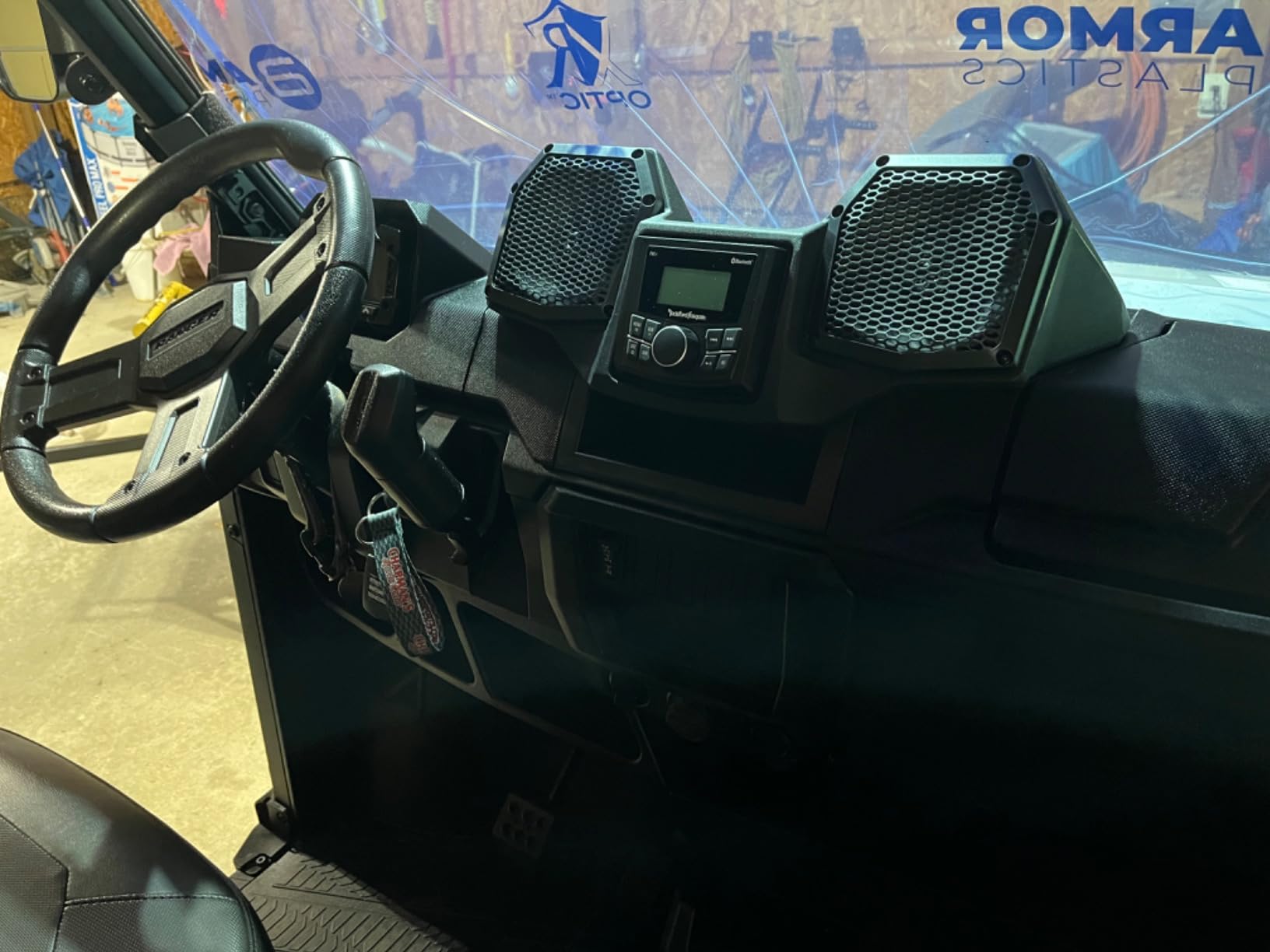 Rockford Fosgate RNGR18-STG1 All-in-One Audio System | Dash Housing Pre-installed with PMX-1 Receiver and 5.25
