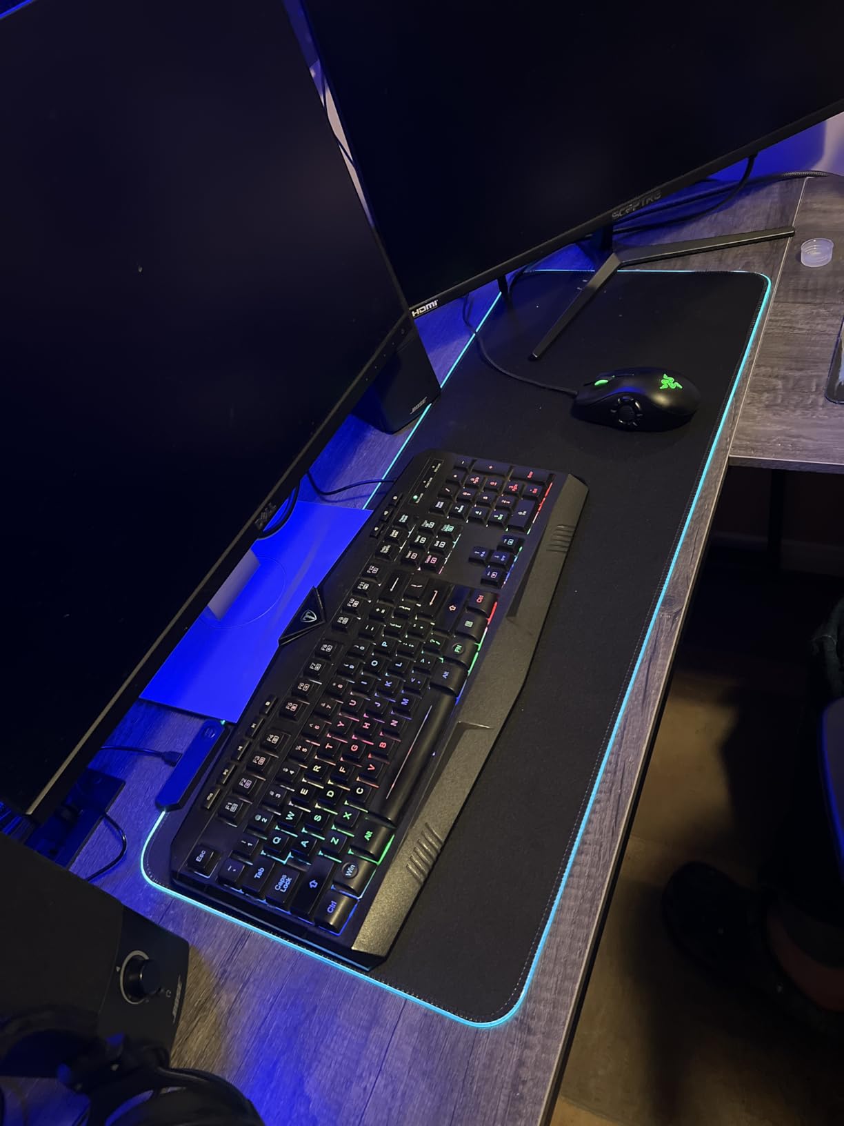 RGB Mousepad Led Mouse Pad, Large Mouse Pad, Led and Big Mouse mat customer photo 1