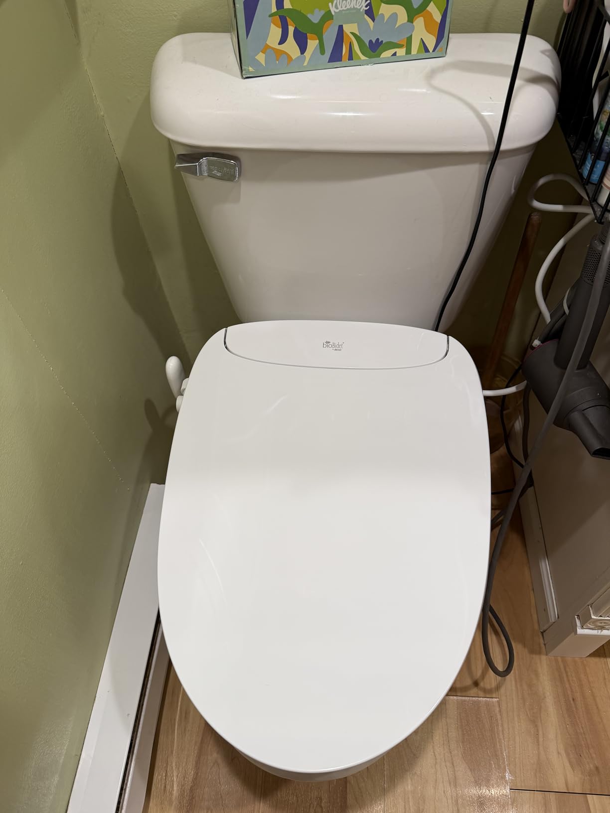 Bio Bidet DLS Premium Heated Bidet Seat, Warm Water & Air Dryer, Auto Open and Slow Close Lid, Elongated customer photo 2