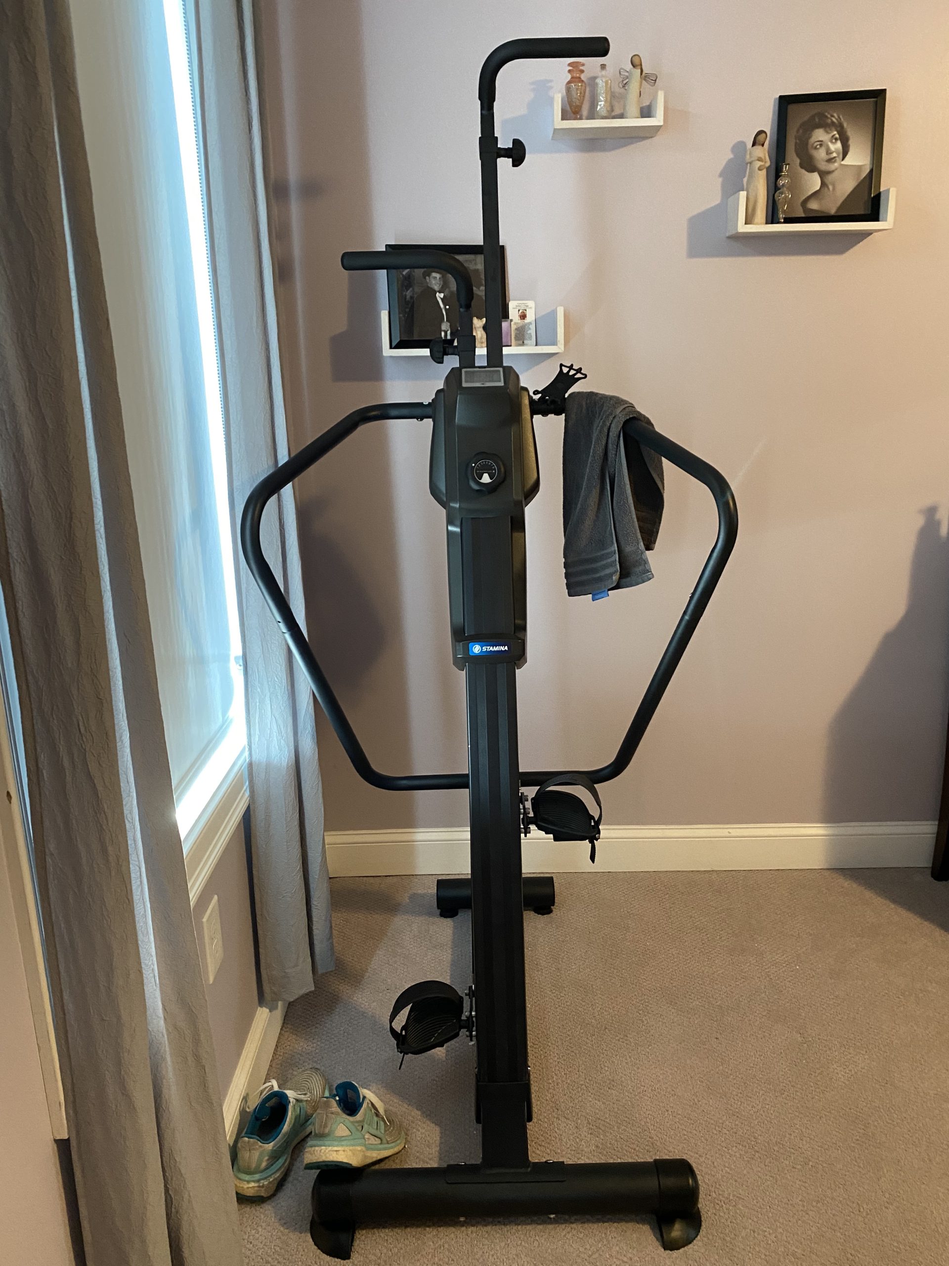 Stamina Products Cardio Climber Home Workout Fitness Exercise Machine with Smart Coaching, LCD Monitor, And Wheels for Easy Storage customer photo 1