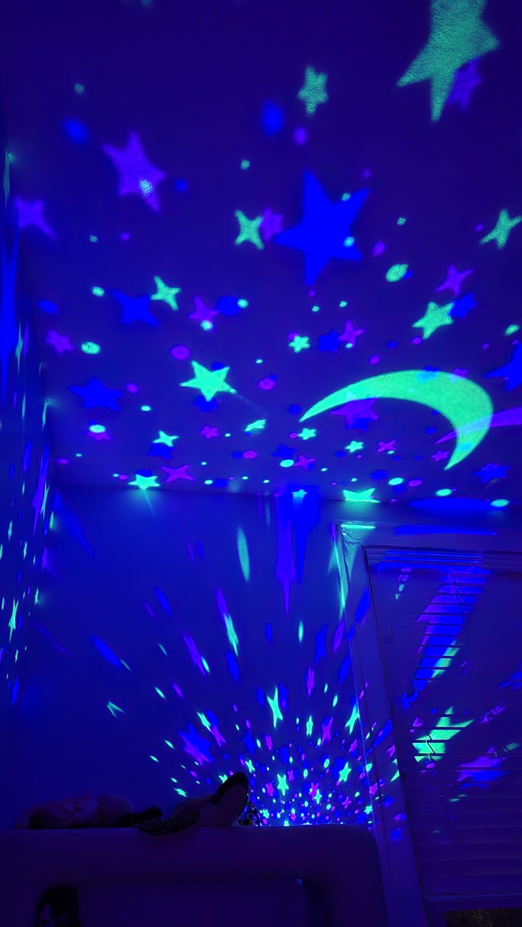 Night Light for Kids Sensory Toys, 6 Films Star Projector Light for Bedroom | 78 Colors Ceiling Star Lights Projector, Autism Toys for Baby Toddler Boy Gifts 1-8, 360° Rotation Rechargeable Lamp Room Decor customer photo 1