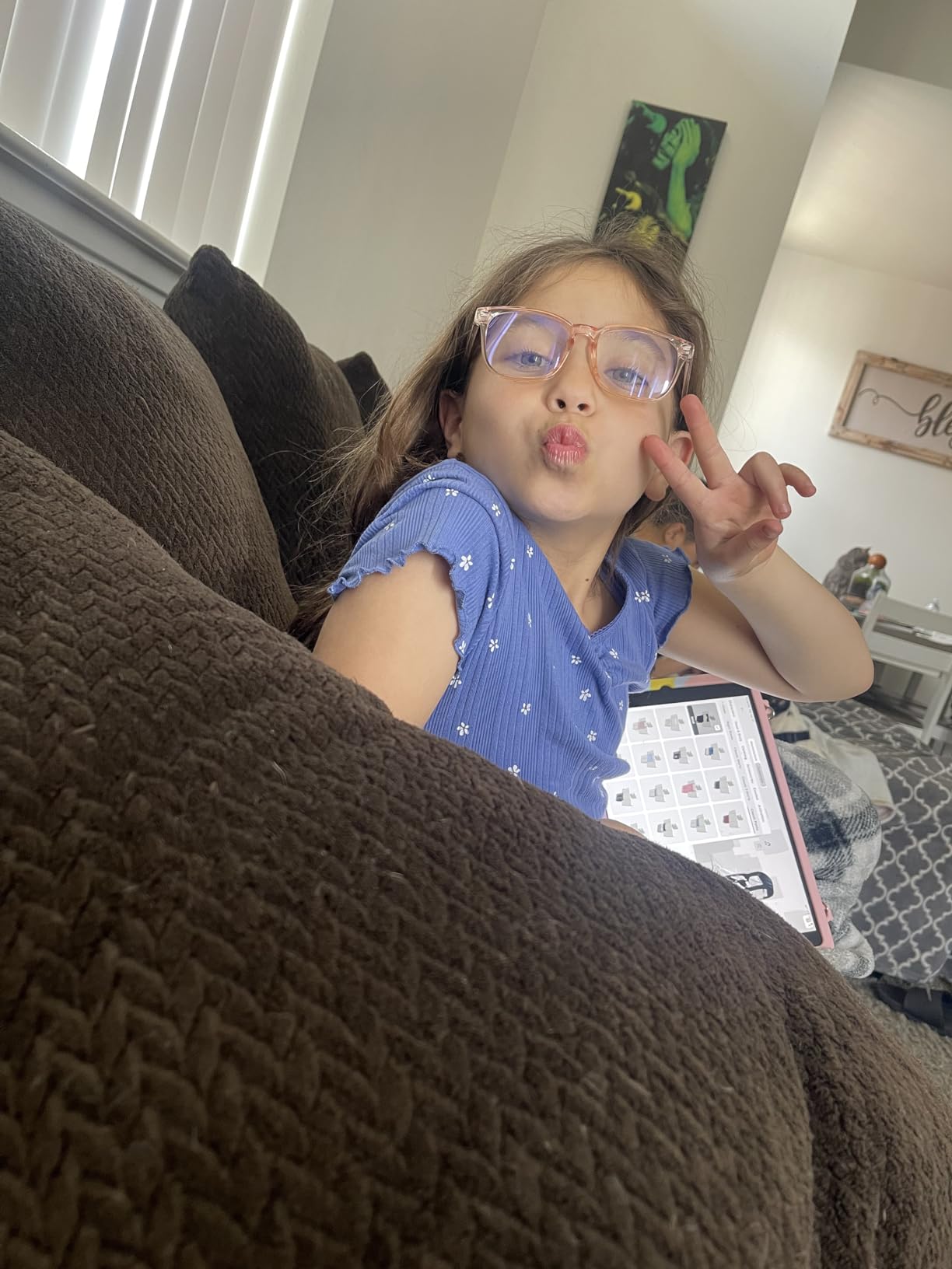 AZorb 2Pack Kids Blue Light Blocking Glasses - TR90 Unbreakable Computer Screen Glasses for Boys & Girls customer photo 1