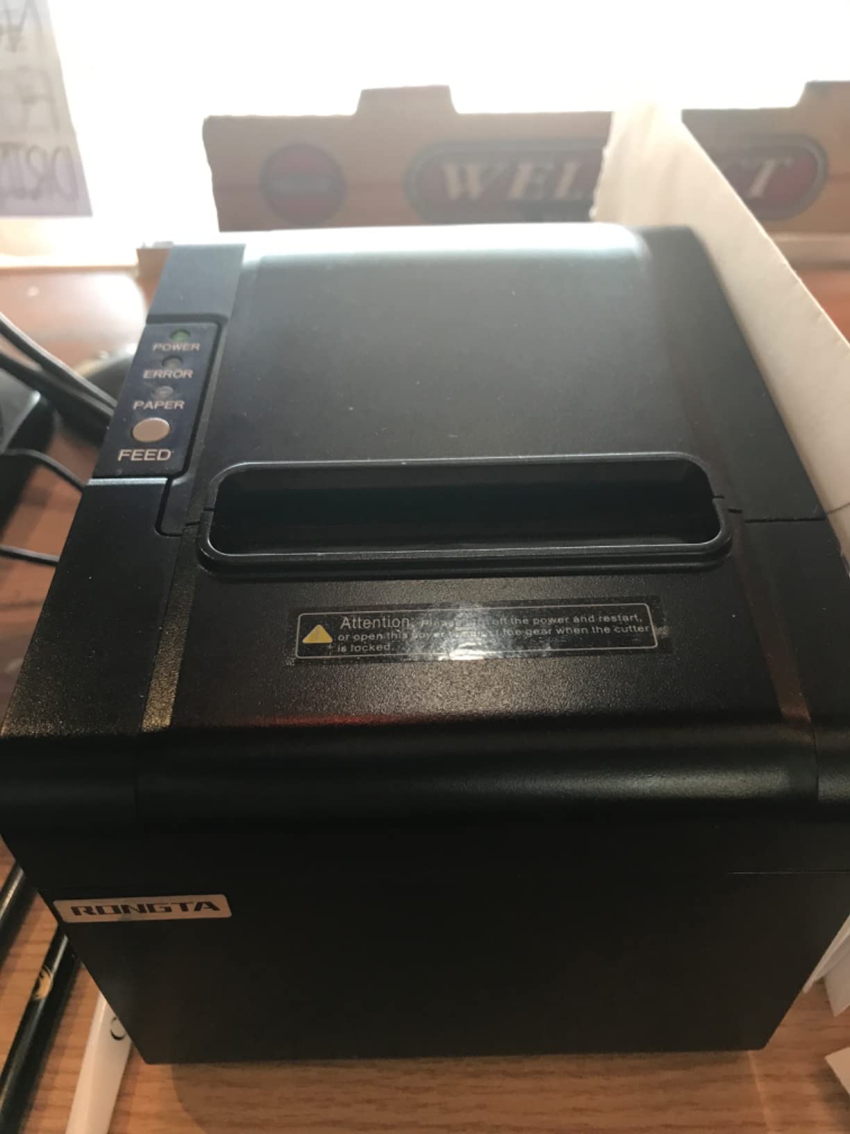 Rongta POS Printer, 80mm USB Thermal Receipt Printer, Restaurant Kitchen Printer with Auto Cutter Support Cash Drawer, USB Serial Ethernet Interface for Windows/Mac/Linux, Do Not Square (RP326) customer photo 1