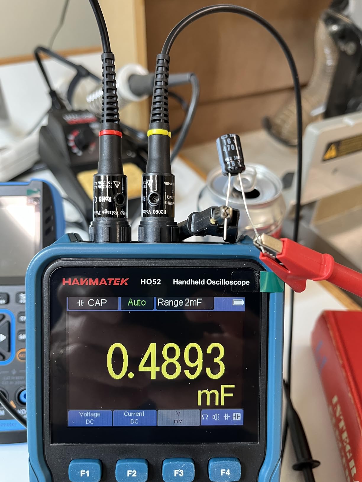 HANMATEK Handheld Digital Oscilloscope 50Mhz Bandwidth with 2 Channels HO52 3.5