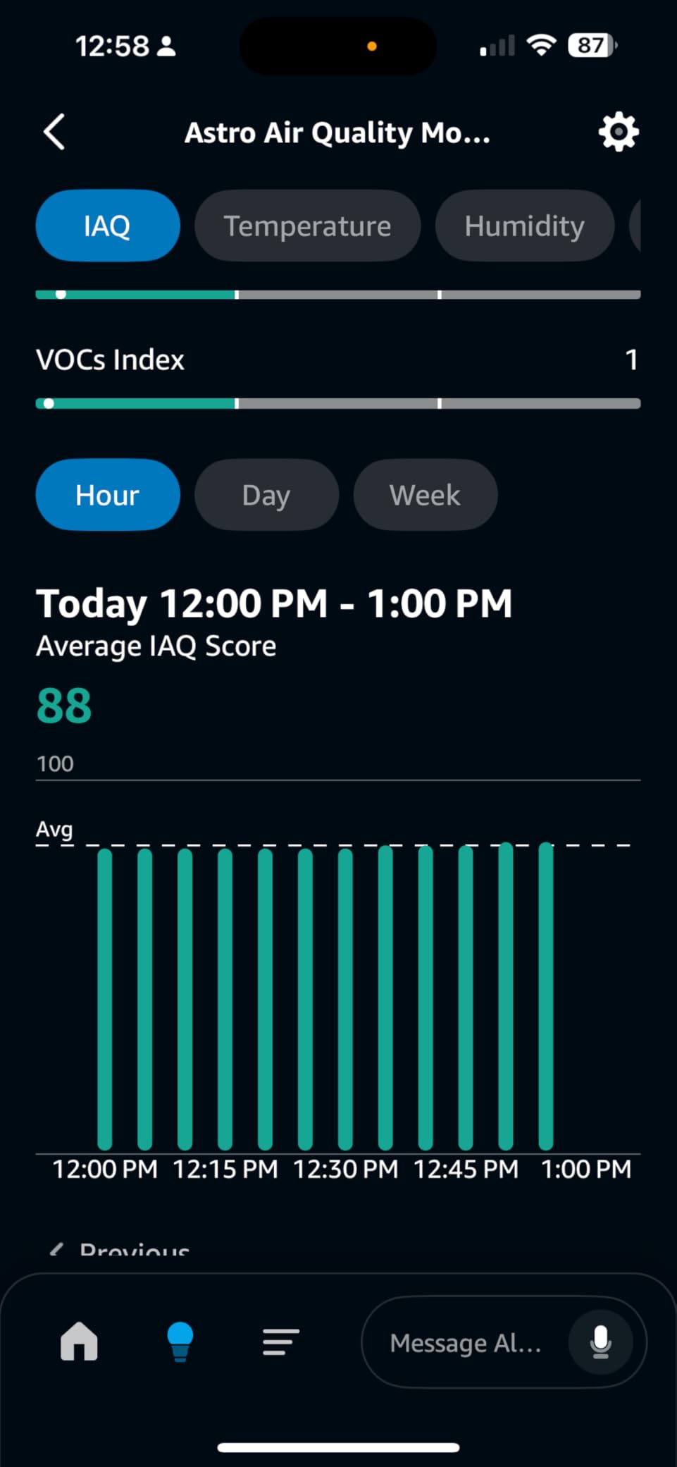 Amazon Smart Air Quality Monitor - Know your air, Works with Alexa customer photo 1