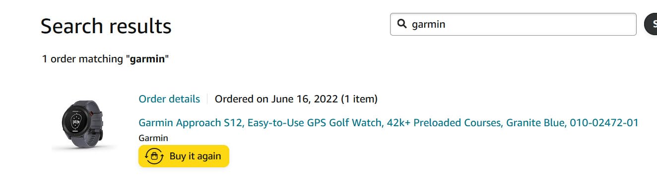 Garmin Approach S12, Easy-to-Use GPS Golf Watch, 42k+ Preloaded Courses, Black, 010-02472-00 customer photo 1
