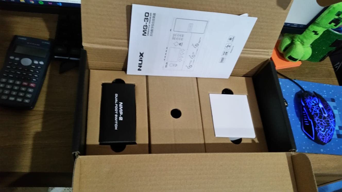 NUX MG-30 Guitar Multi-Effects Pedal Guitar/Bass/Acoustic Amp Modeling Processor, IR Loader, White-Box Algorithm, EFX Routing, 4'' Color LCD, NMP-2 Footswitch Included customer photo 2