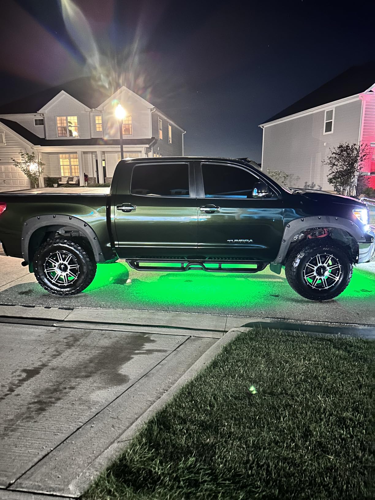 Xprite 4Pcs Underglow LED Lights for Cars, 8 Color RGB 252 LEDs Sound Active Function Music Mode Underglow Kit, Bluetooth APP & Remote Control, Waterproof Underbody Neon Strip Light for Car SUV Truck customer photo 1