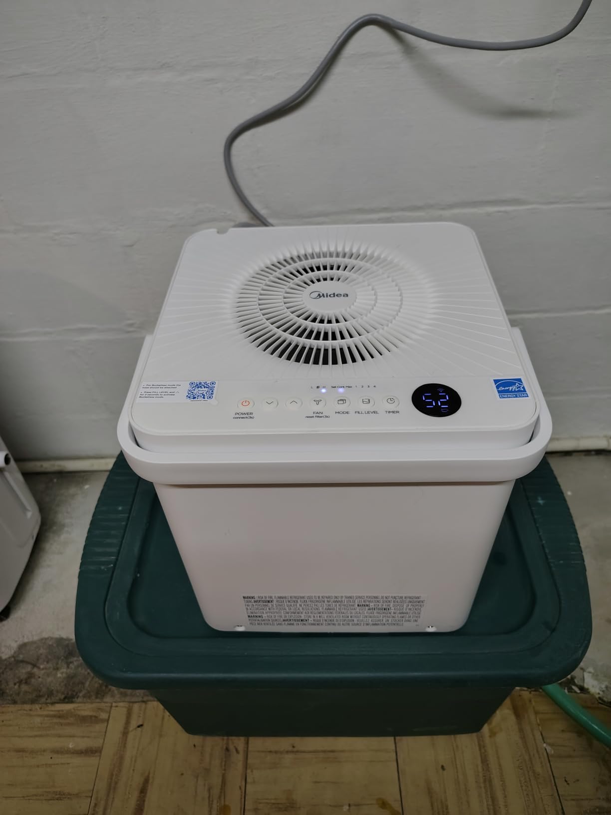 Midea Cube 20 Pint Dehumidifier for Basement, 1,500 Sq. Ft, Energy star | Large Capacity Water Tank with Drain Hose, Wi-Fi Enabled, Works with Alexa, Quiet Operation for Basement, Home, Bedroom customer photo 1