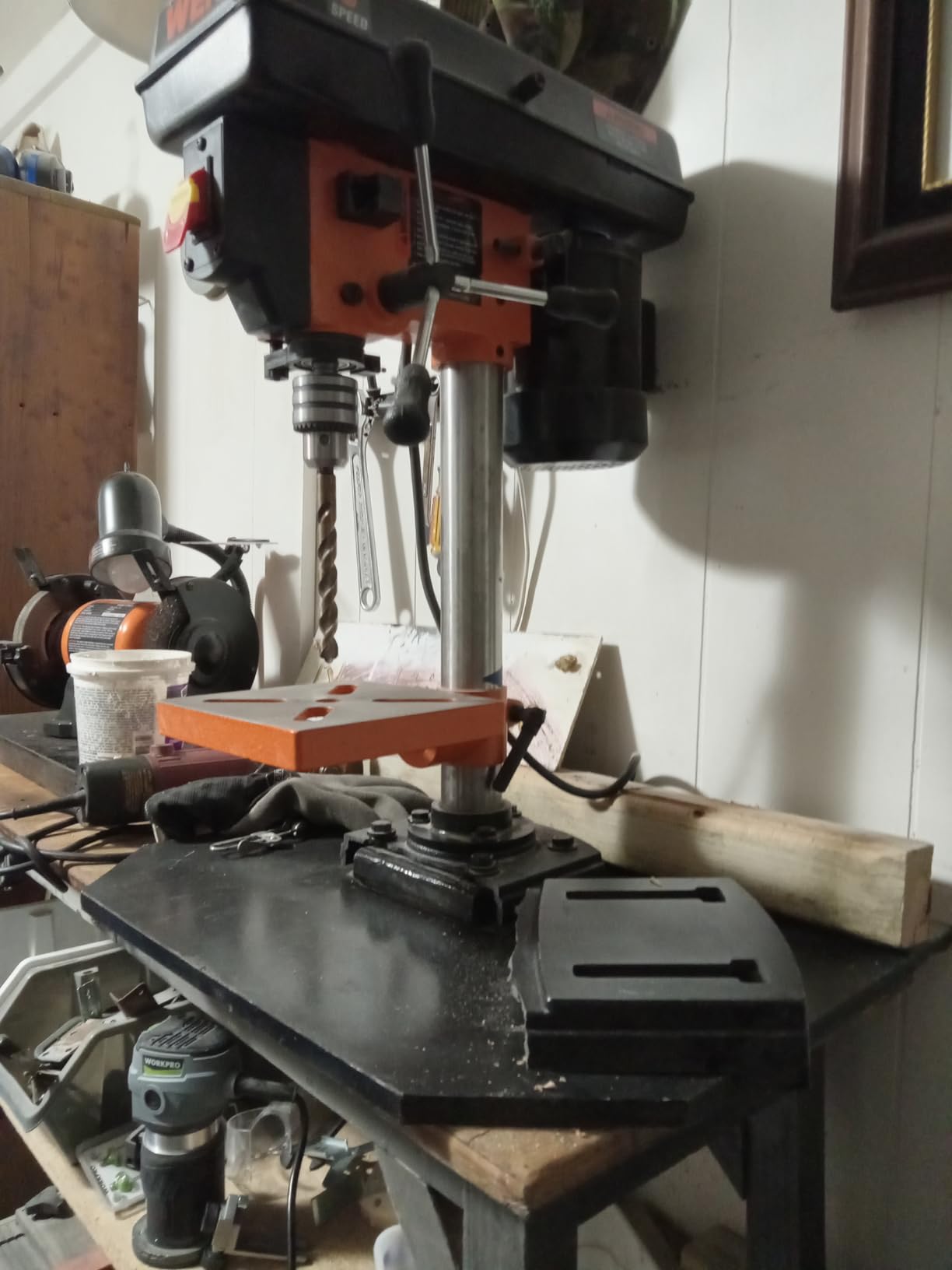 WEN 2.3-Amp 8-Inch 5-Speed Cast Iron Benchtop Drill Press (4206T) customer photo 1