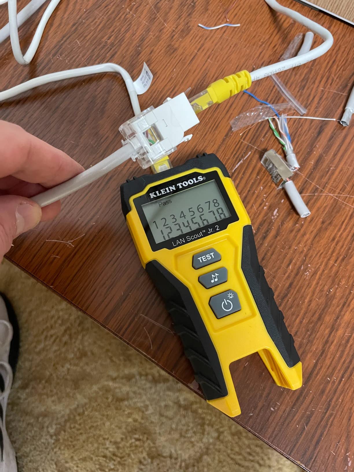 Klein Tools VDV526-200 Cable Tester, LAN Scout Jr. 2 Ethernet Tester for CAT 5e, CAT 6/6A Cables with RJ45 Connections customer photo 2